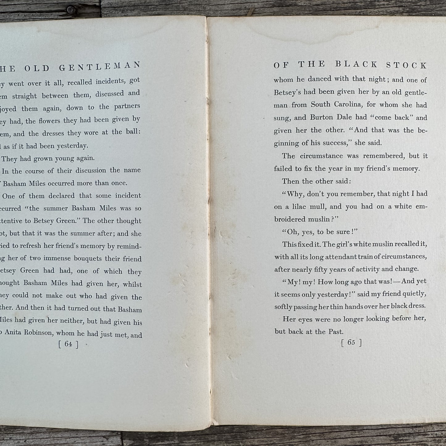 The Old Gentleman of the Black Stock, Thomas Nelson Page, 1900 Romance