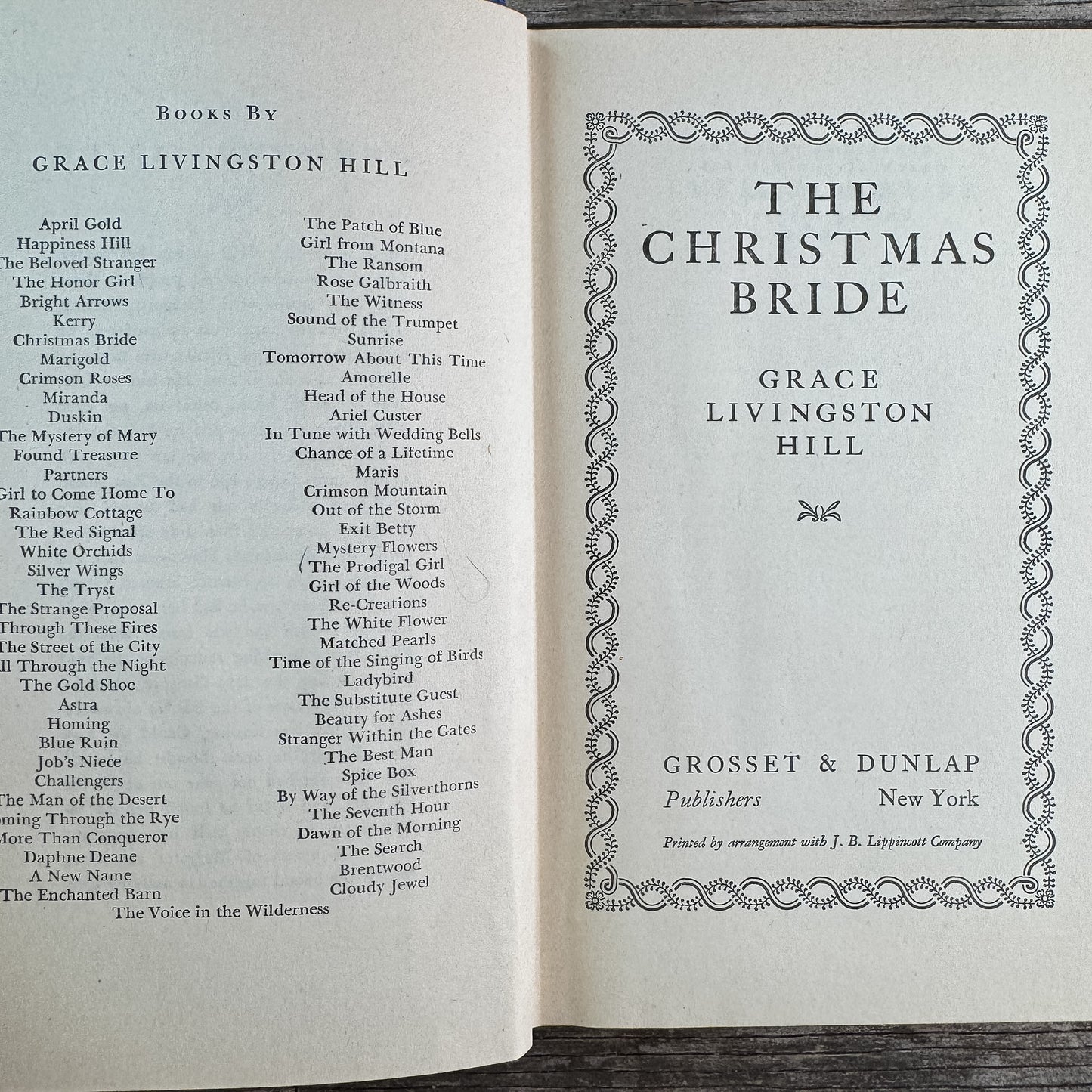 The Christmas Bride, Grace Livingston Hill, 1934