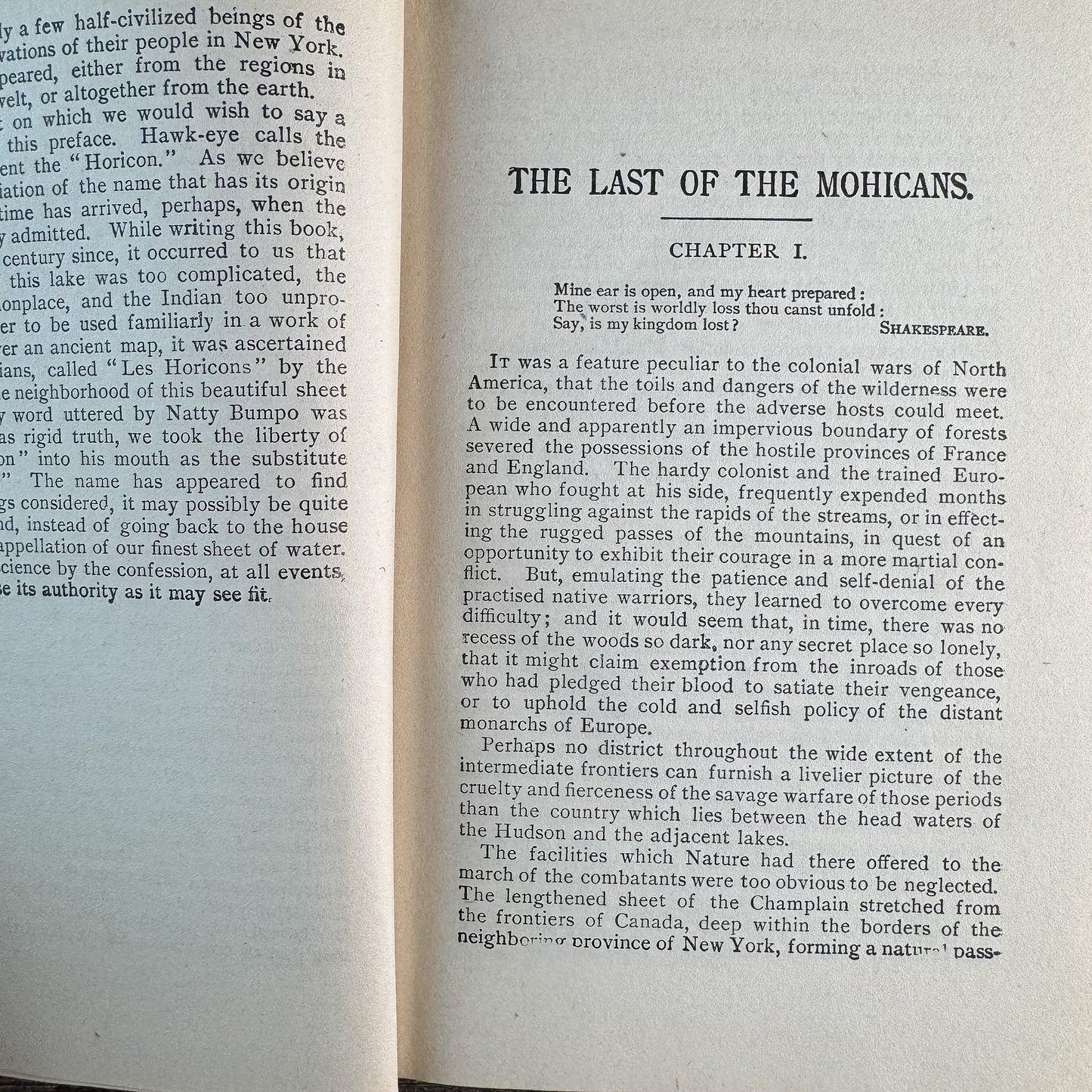 The Last of the Mohicans, J. Fenimore Cooper, Green Antique Hardcover