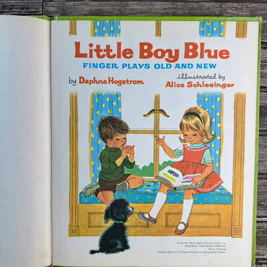 Little Boy Blue: Finger Plays Old and New, Whitman 1966