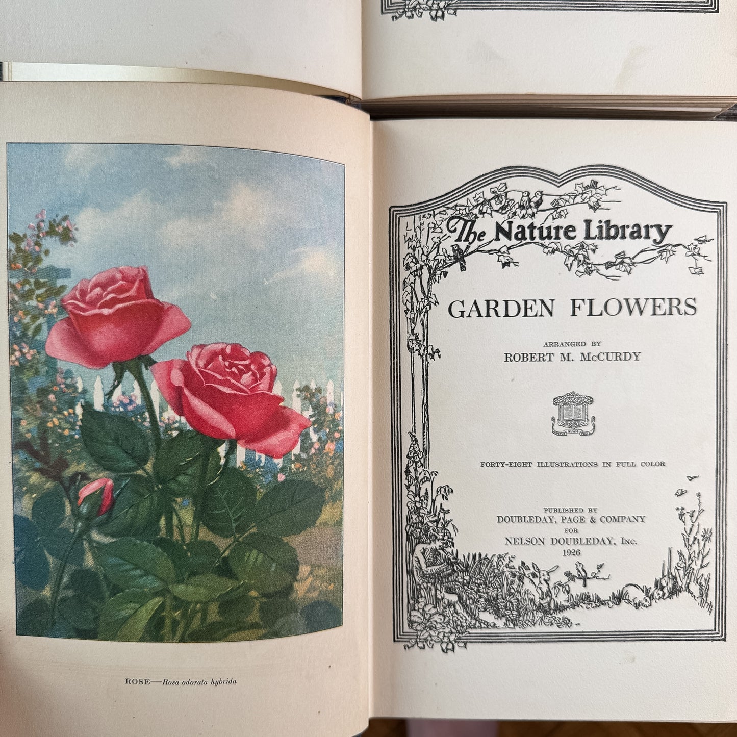 The Nature Library: Birds and The Nature Library: Garden Flowers, 1926
