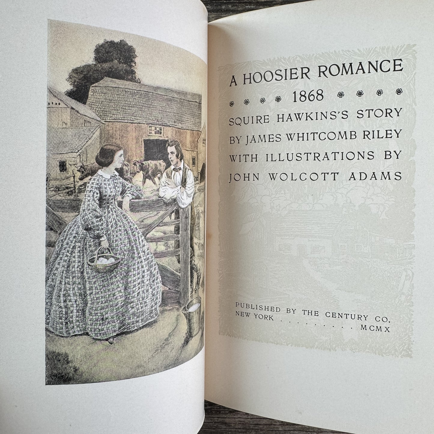 A Hoosier Romance, Squire Hawkins's Story, James Whitcomb Riley, 1910