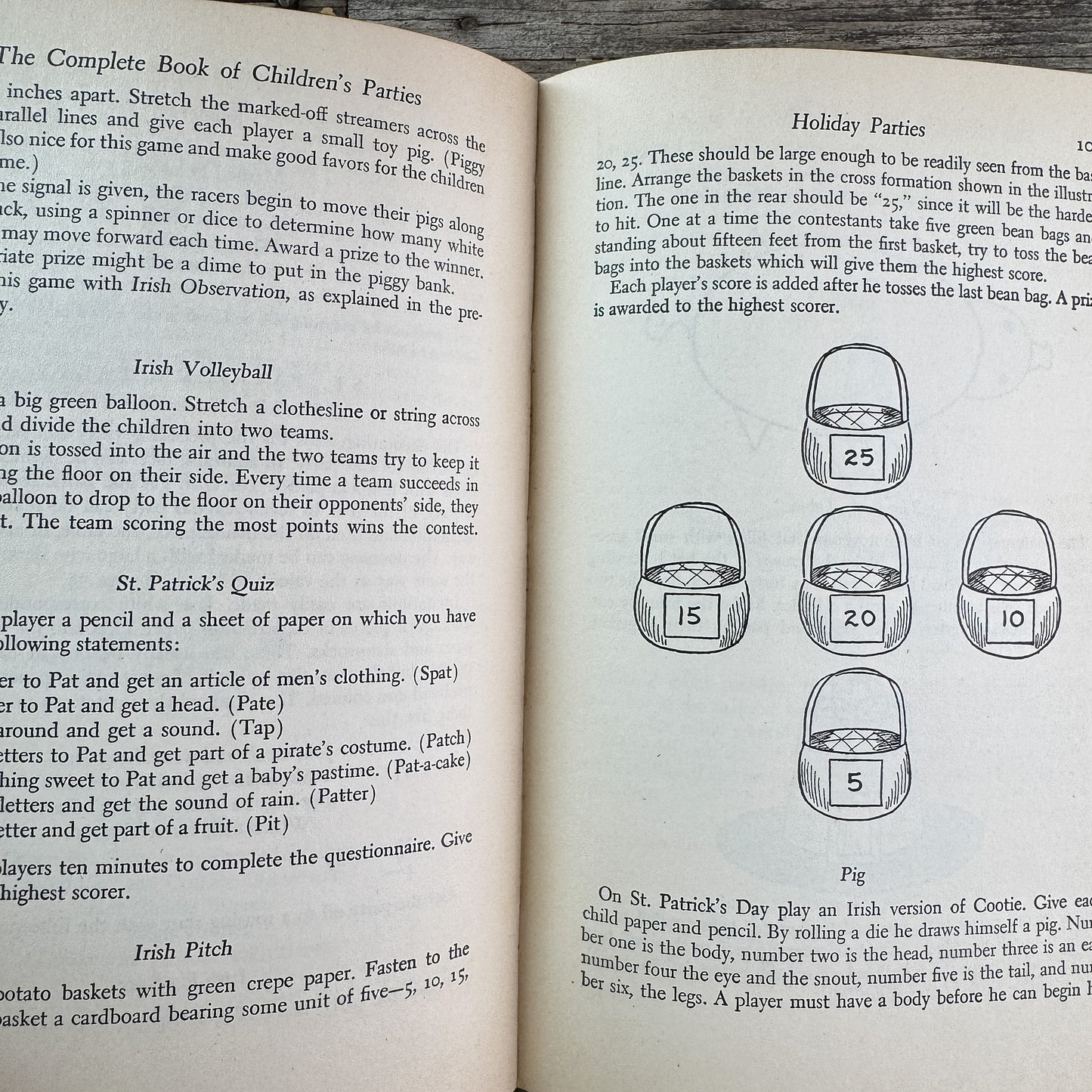 The Complete Book of Children's Parties, Florence Hamsher, 1949