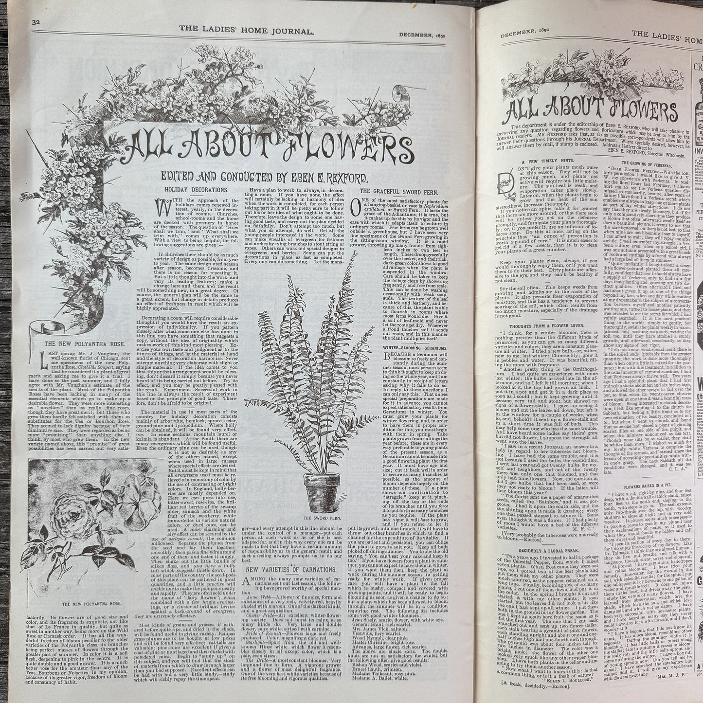 The Ladies' Home Journal Christmas 1890, Curtis Publishing Company, 1890