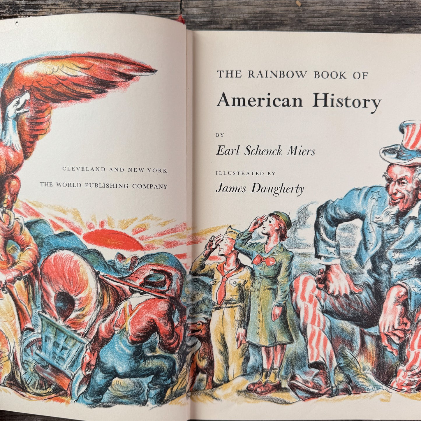 The Rainbow Book of American History, Earl Schenck Miers, 1955, World Publishing Company, First Edition