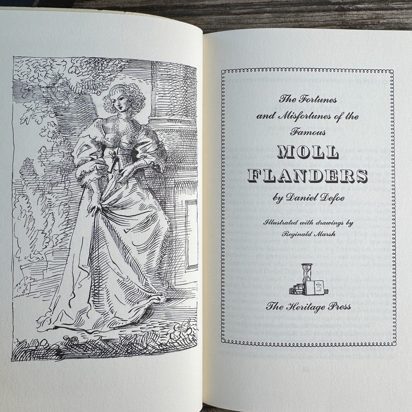 The Diary of Moll Flanders, Daniel Defoe, 1970 Heritage Press Edition
