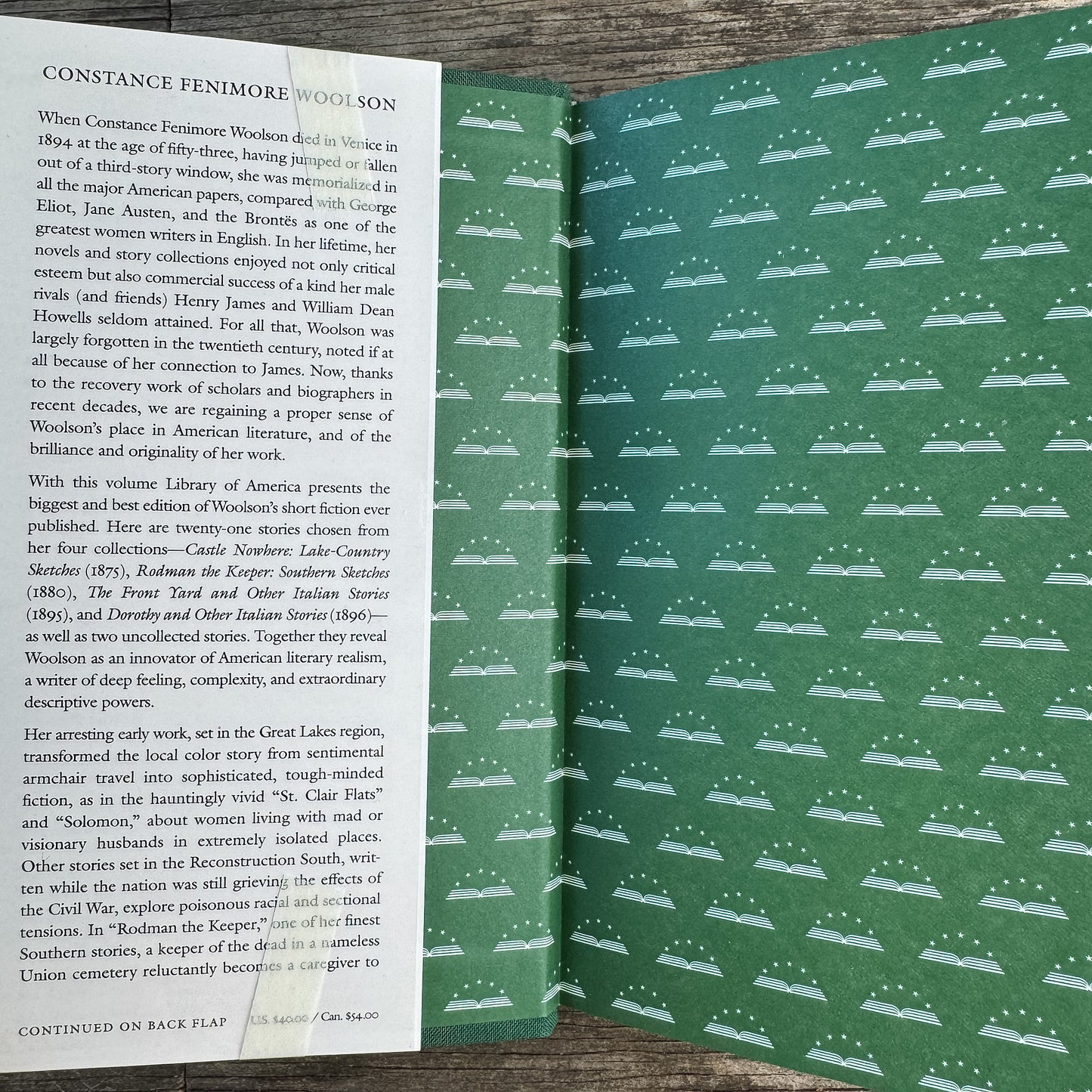 Constance Fenimore Woolson: Collected Stories, Library of America, First Printing 2020