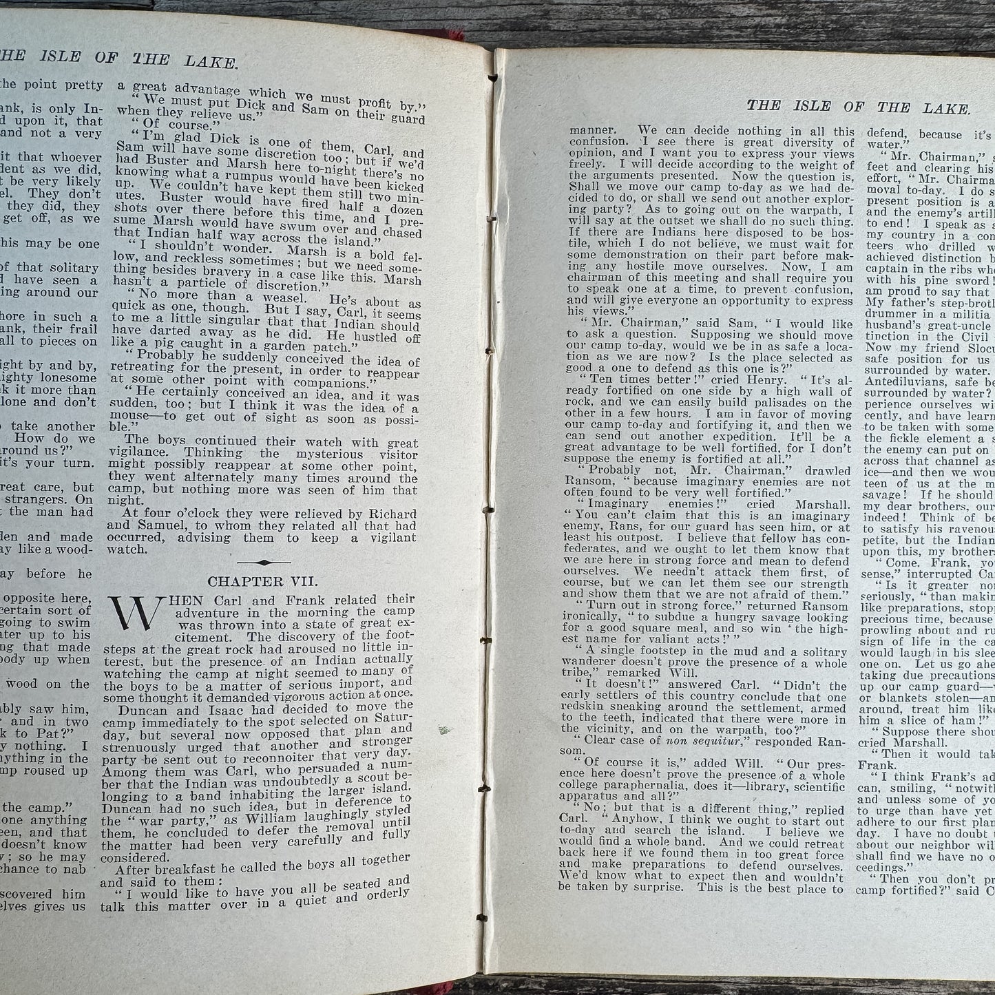 The Isle of the Lake, Willard Goss, 1903 Boys' Adventure