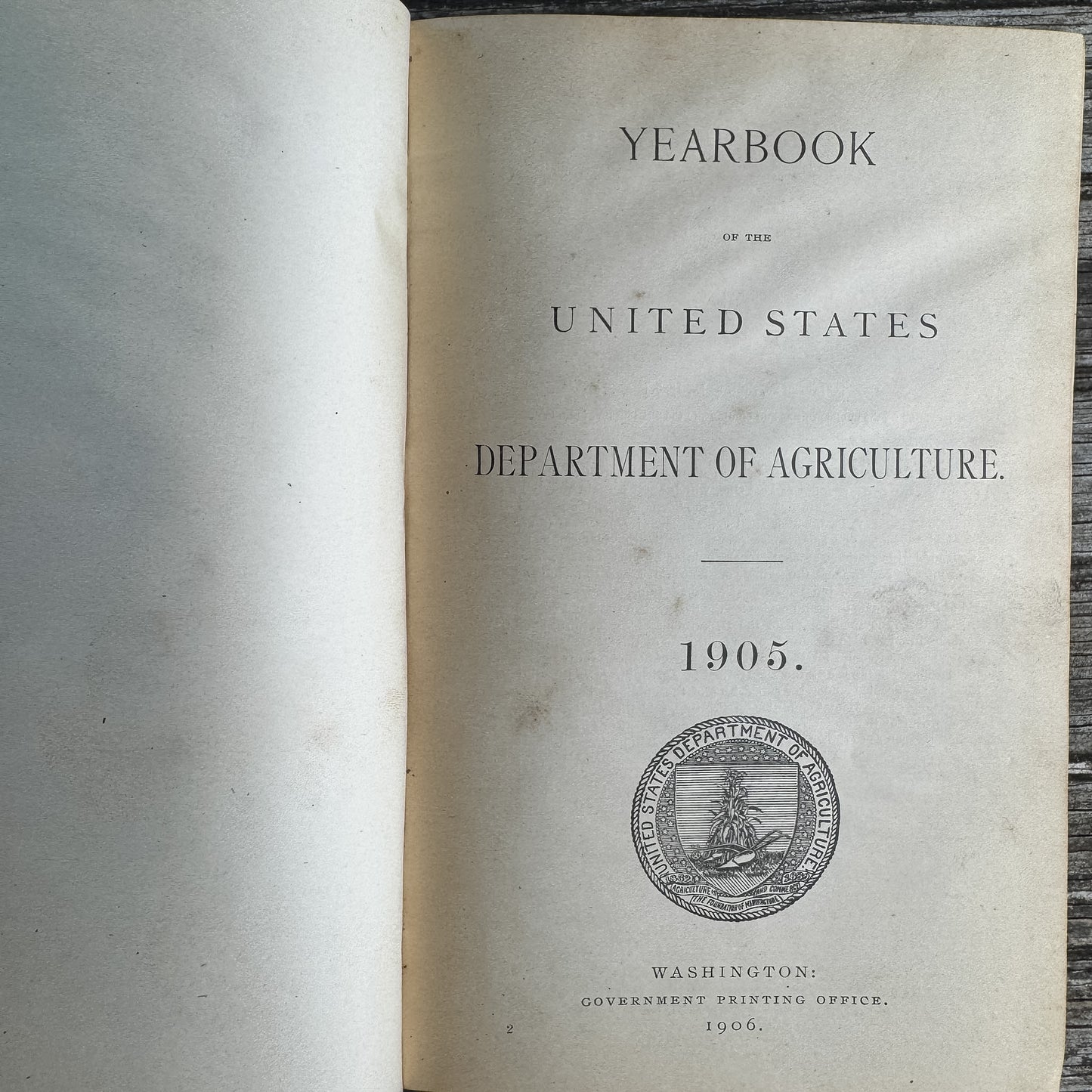Yearbook of Agriculture 1905, U.S. Department of Agriculture, 1906