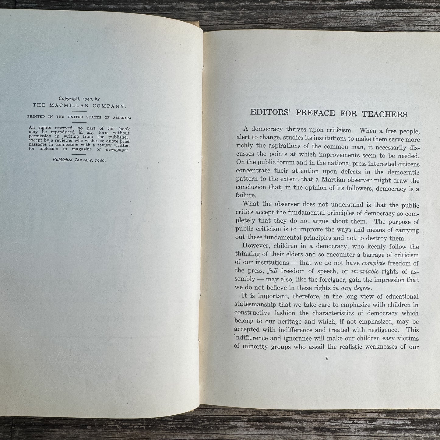 Your Land and Mine, Helen M. Brindl, 1940, Democracy Readers Series