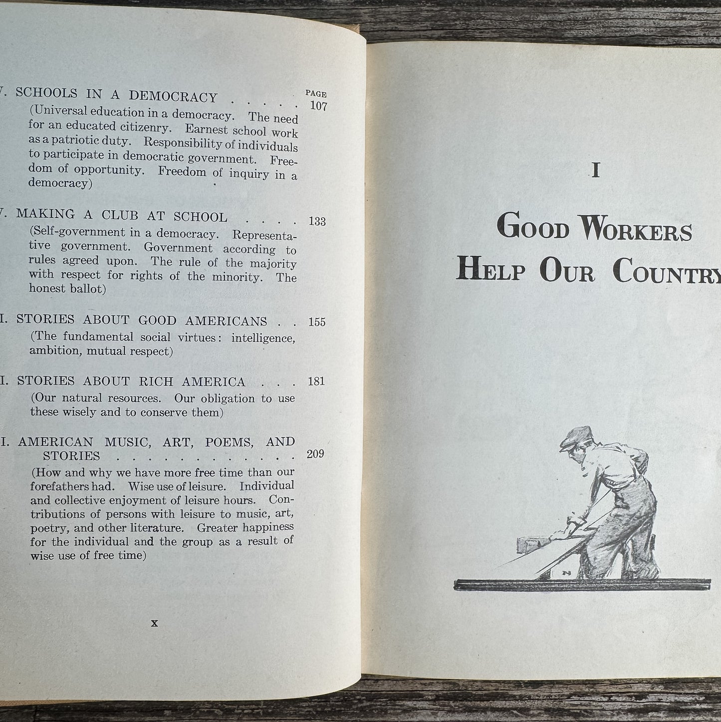 Your Land and Mine, Helen M. Brindl, 1940, Democracy Readers Series