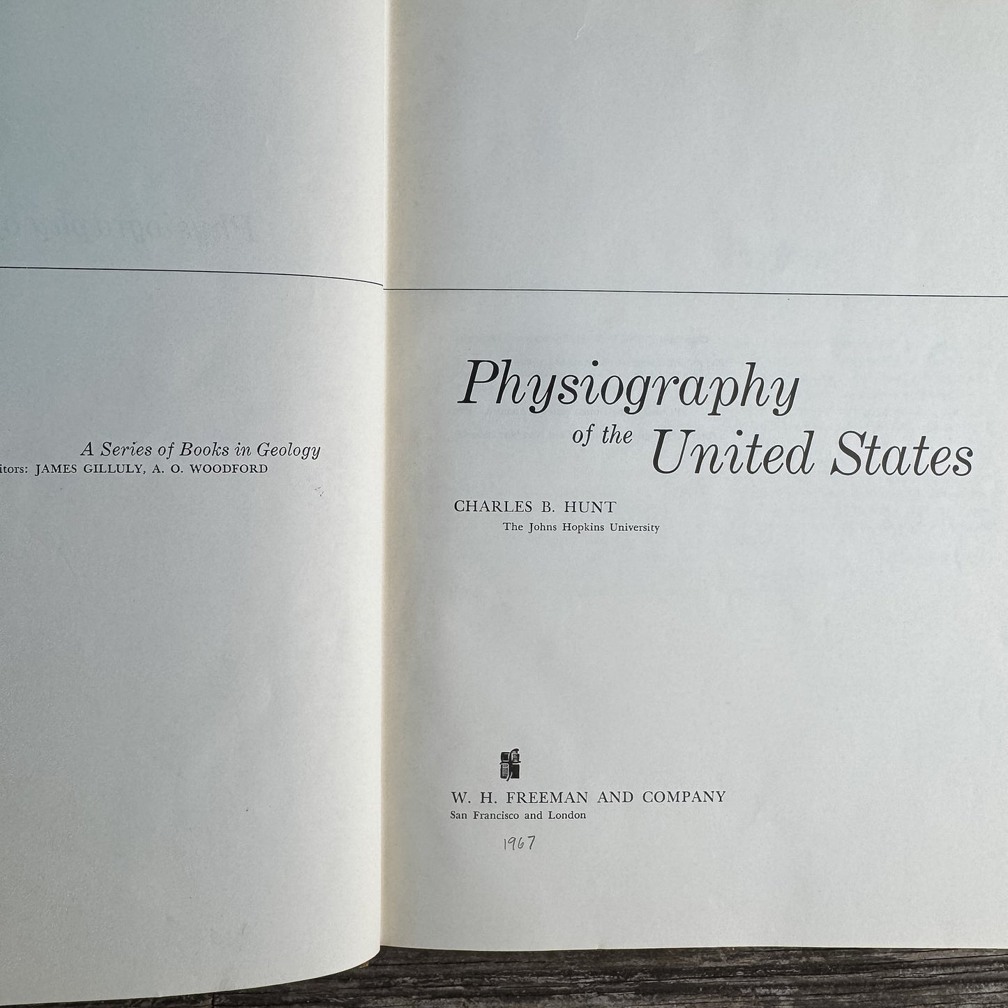 Physiography of the United States, Charles B. Hunt, 1967