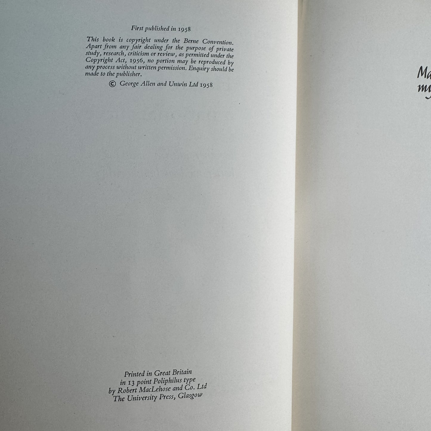 Handwriting: A National Survey, Reginald Piggott, 1958
