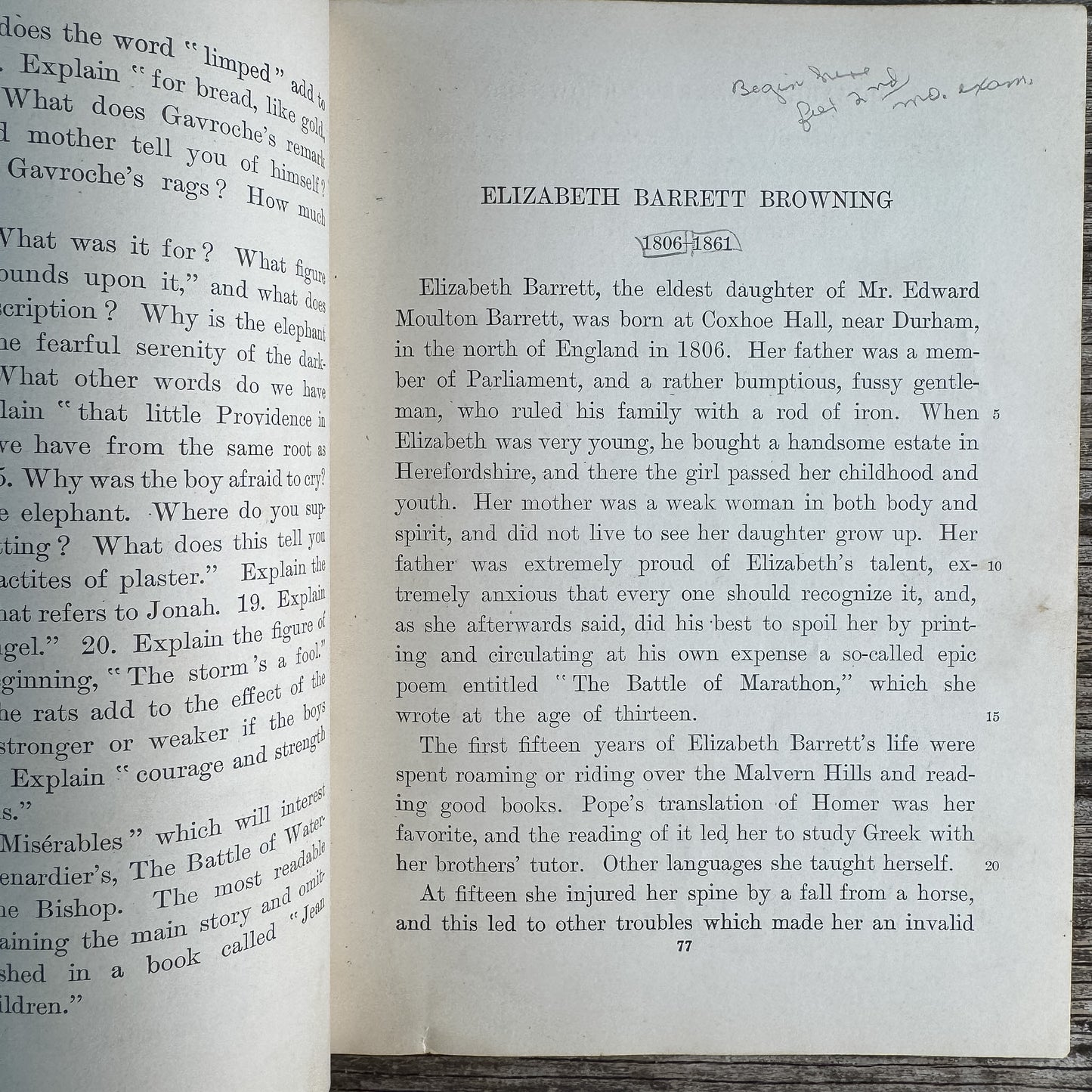 The Young and Field Advanced Literary Reader, Part Two, 1916 School Book