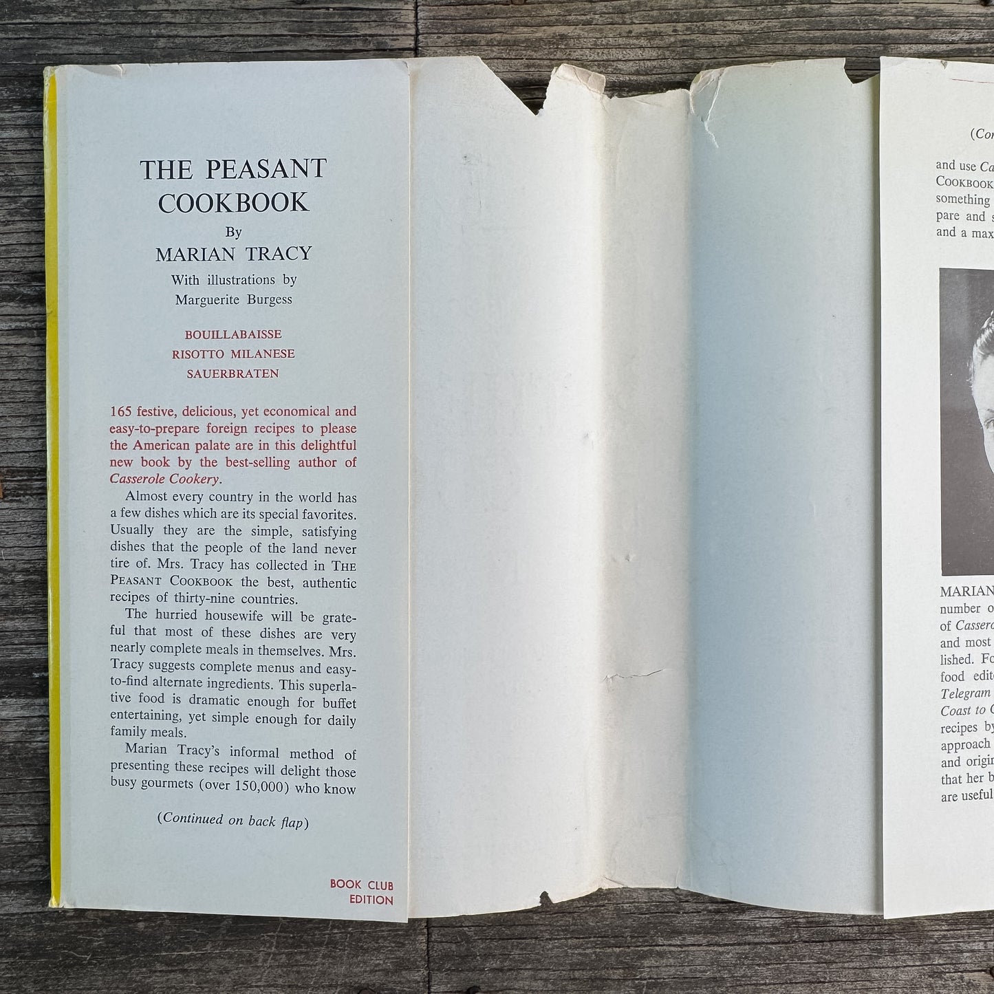 The Peasant Cookbook, Marian Tracy, 1955