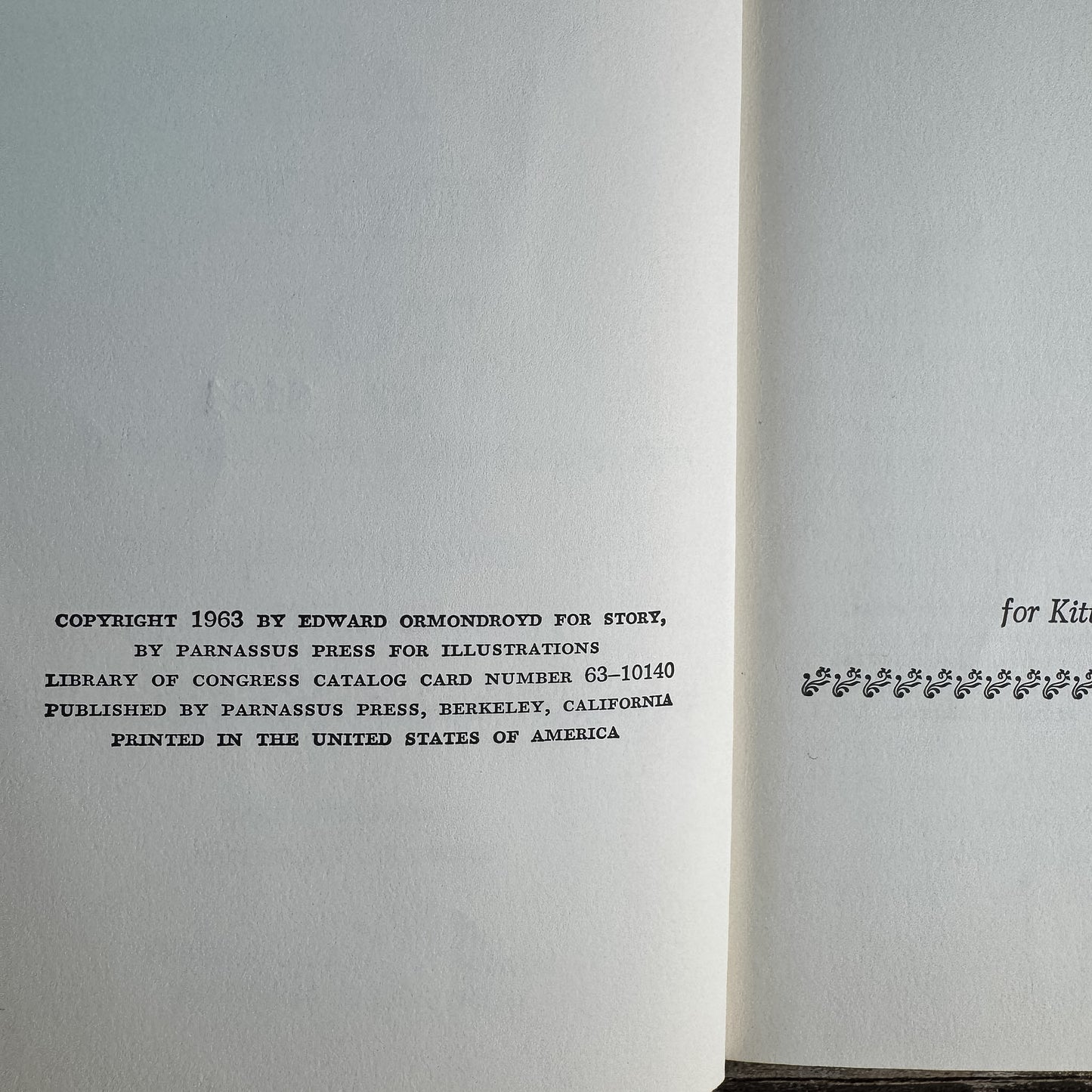 Time at the Top, Edward Ormondroyd, 1963