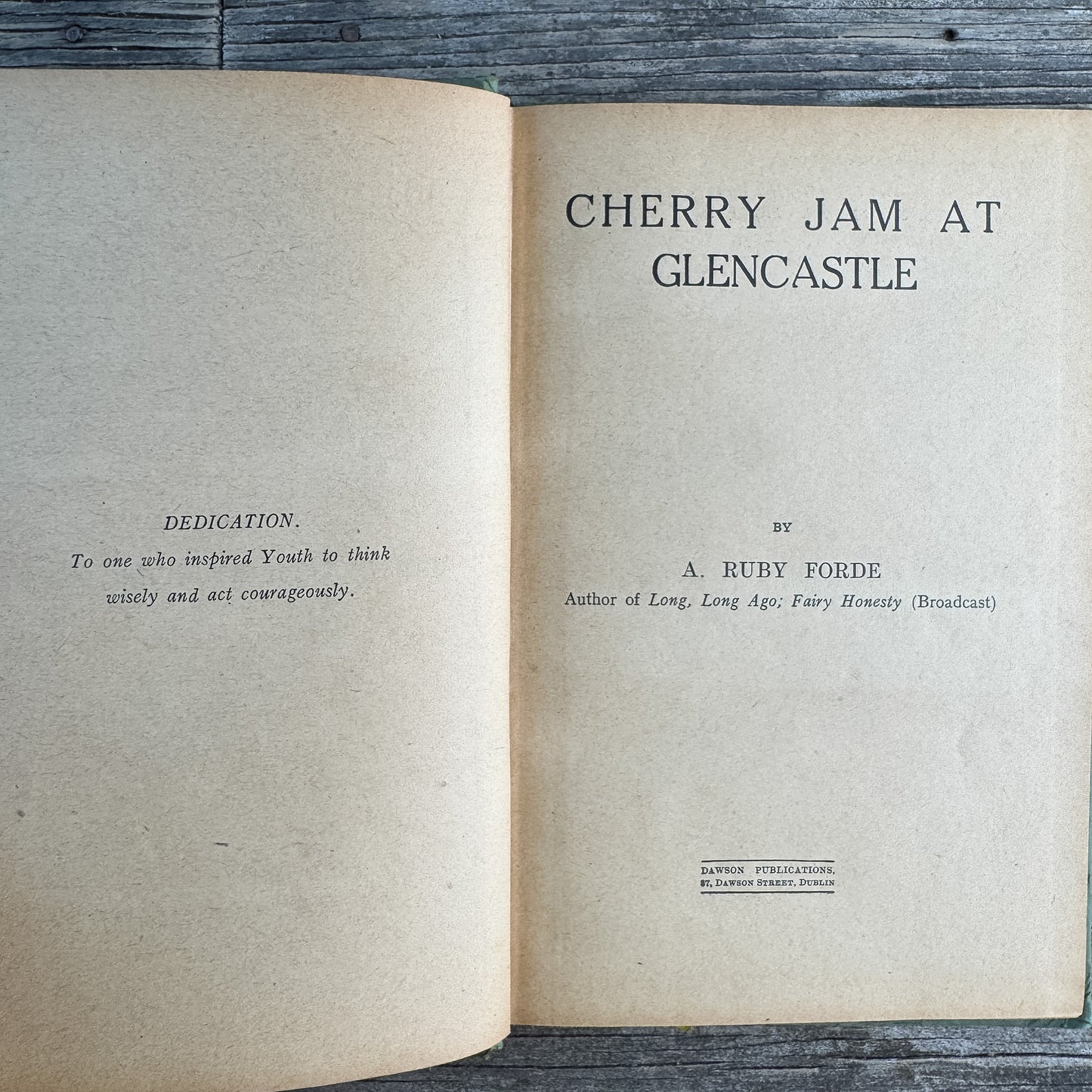 Cherry Jam at Glencastle, A. Ruby Forde, 1946, Second Impression
