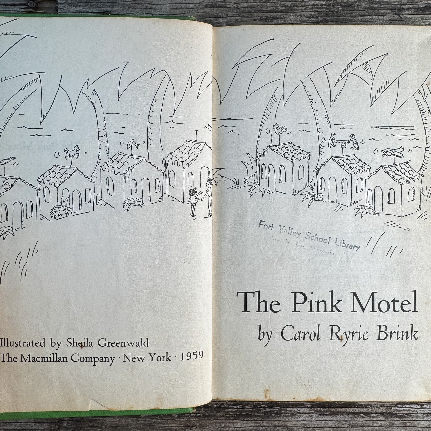The Pink Motel, Carol Ryrie Brink, 1959, First Printing