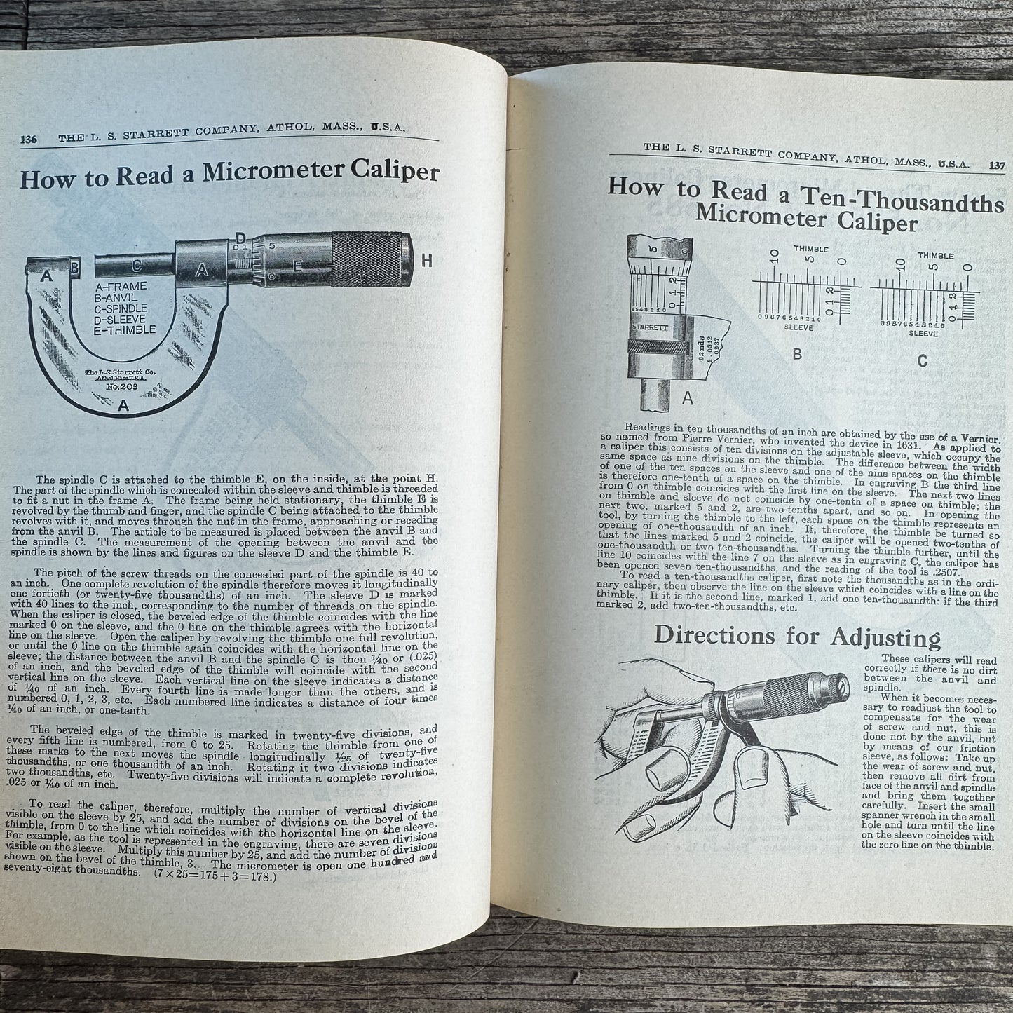 Starrett Tools Catalog Number 23, The L. S. Starrett Company, 1924