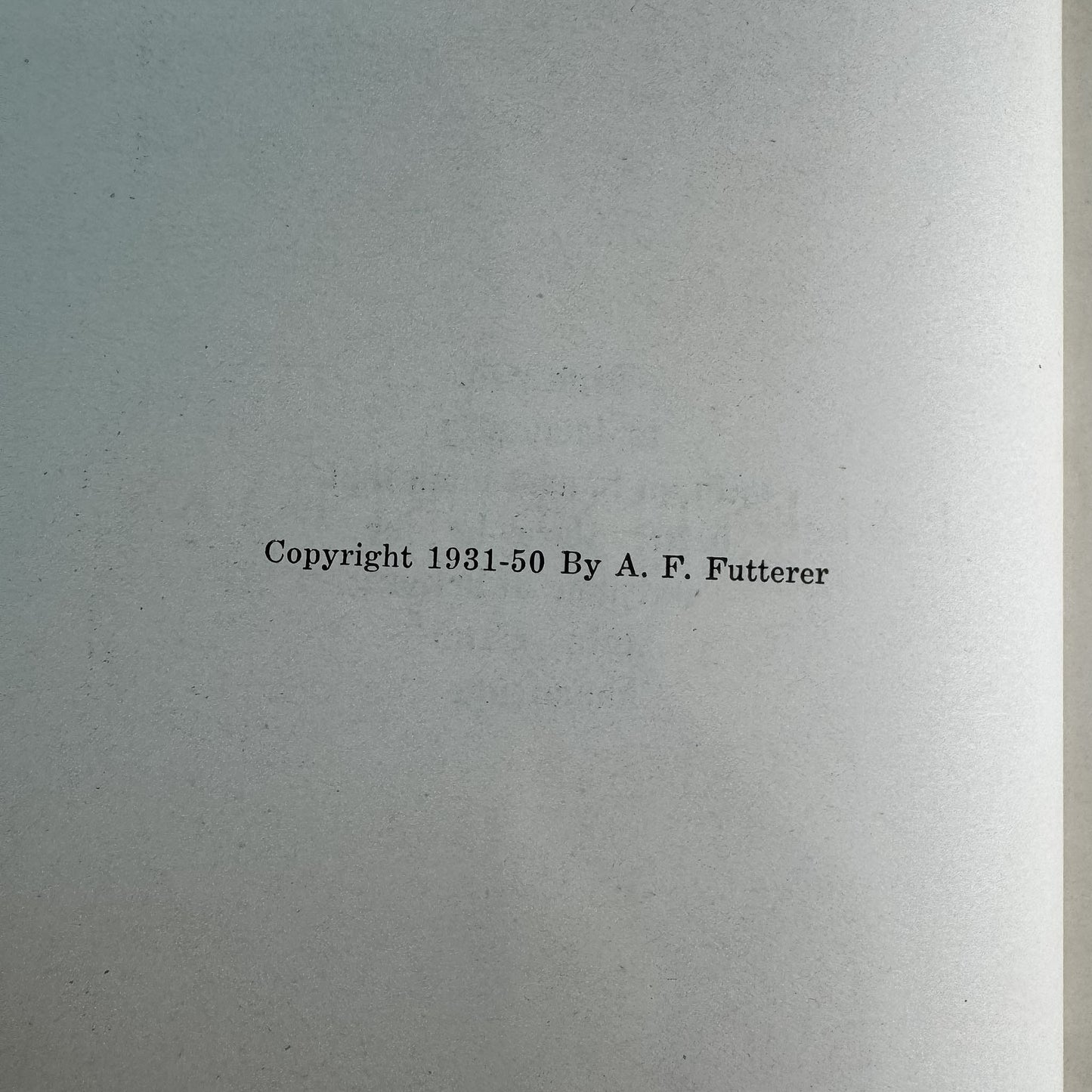 Palestine Speaks, A. F. Futterer, 1950