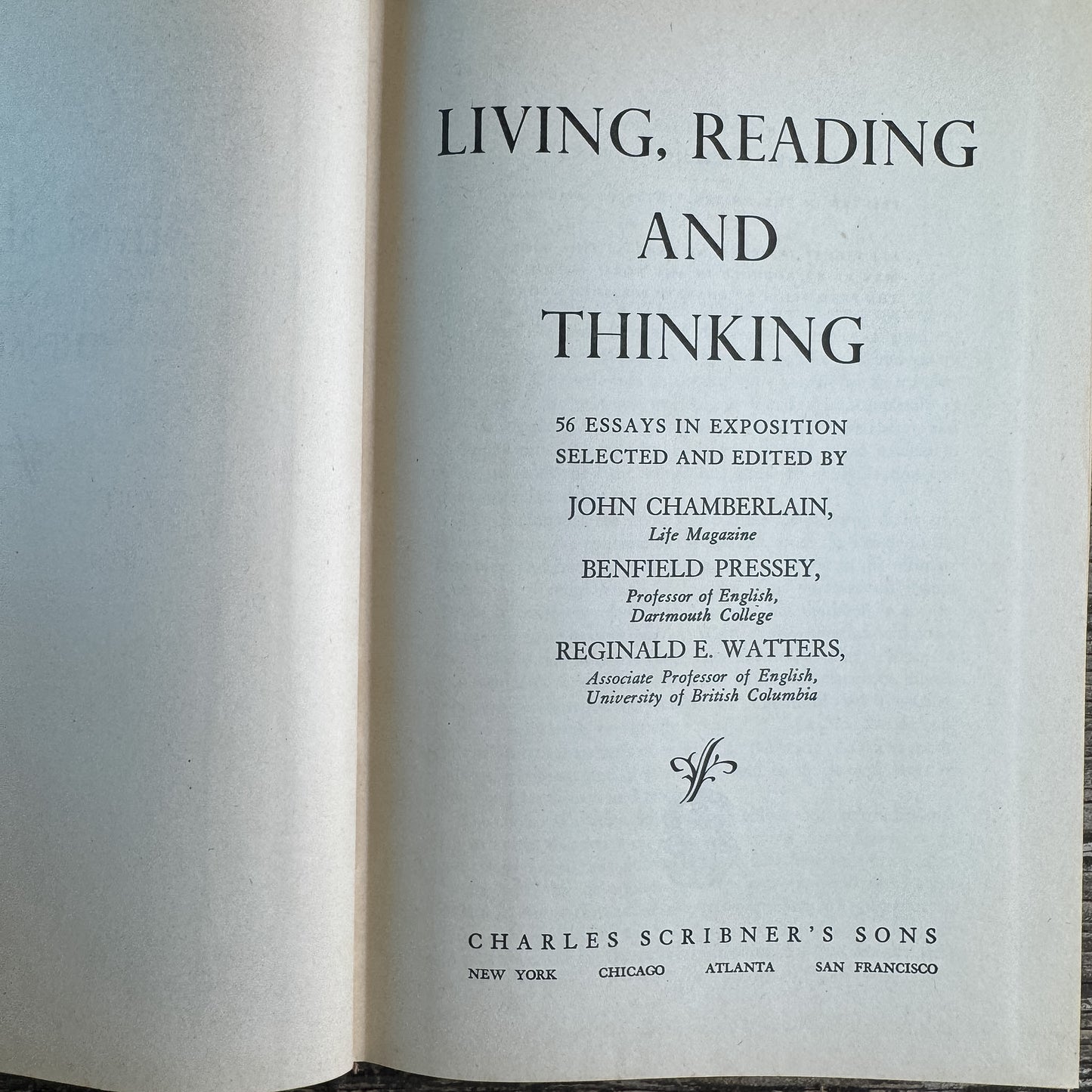 Living, Reading, and Thinking, Chamberlin, Presley, and Watters, 1948