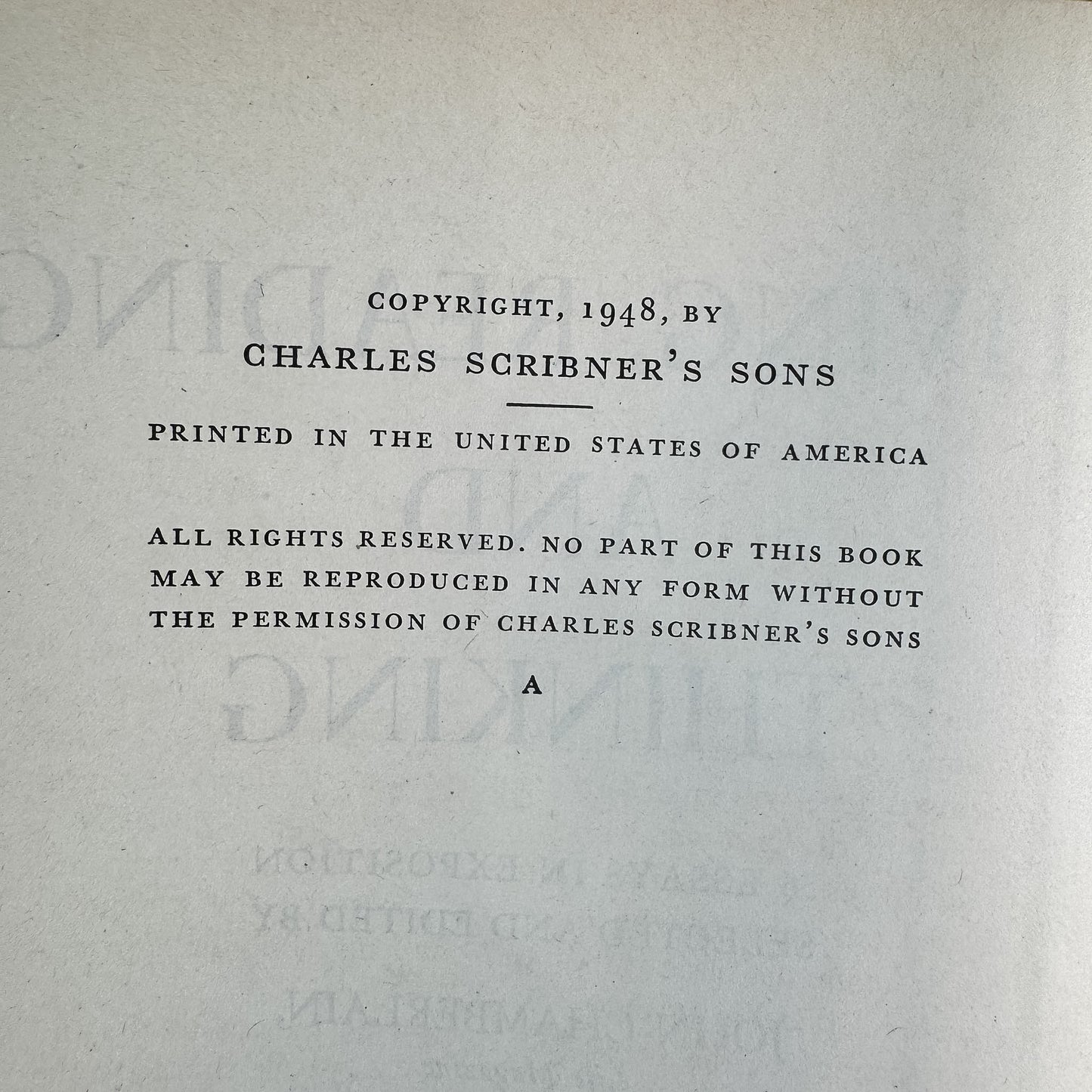 Living, Reading, and Thinking, Chamberlin, Presley, and Watters, 1948