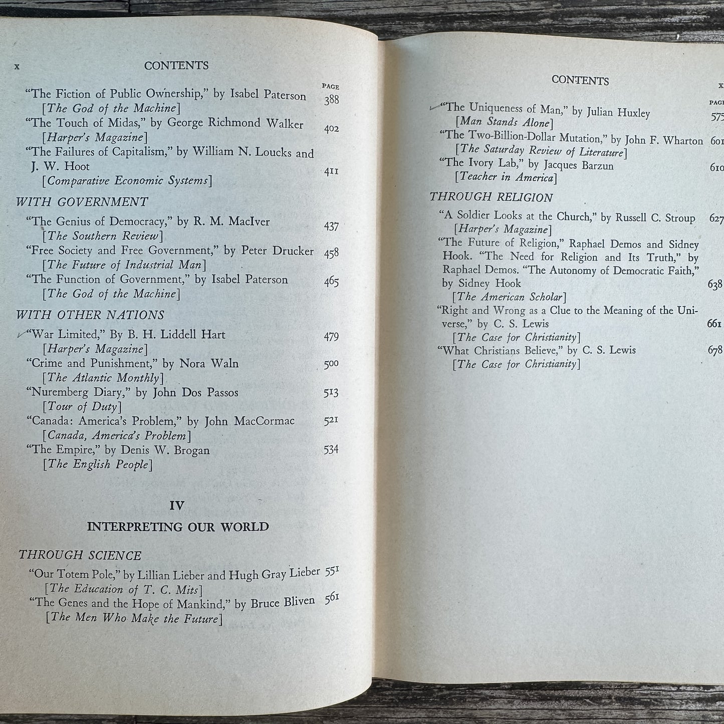 Living, Reading, and Thinking, Chamberlin, Presley, and Watters, 1948
