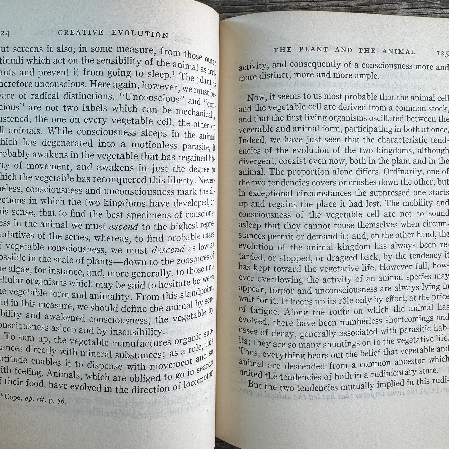 Creative Evolution, Henri Bergson, 1944, Modern Library Edition