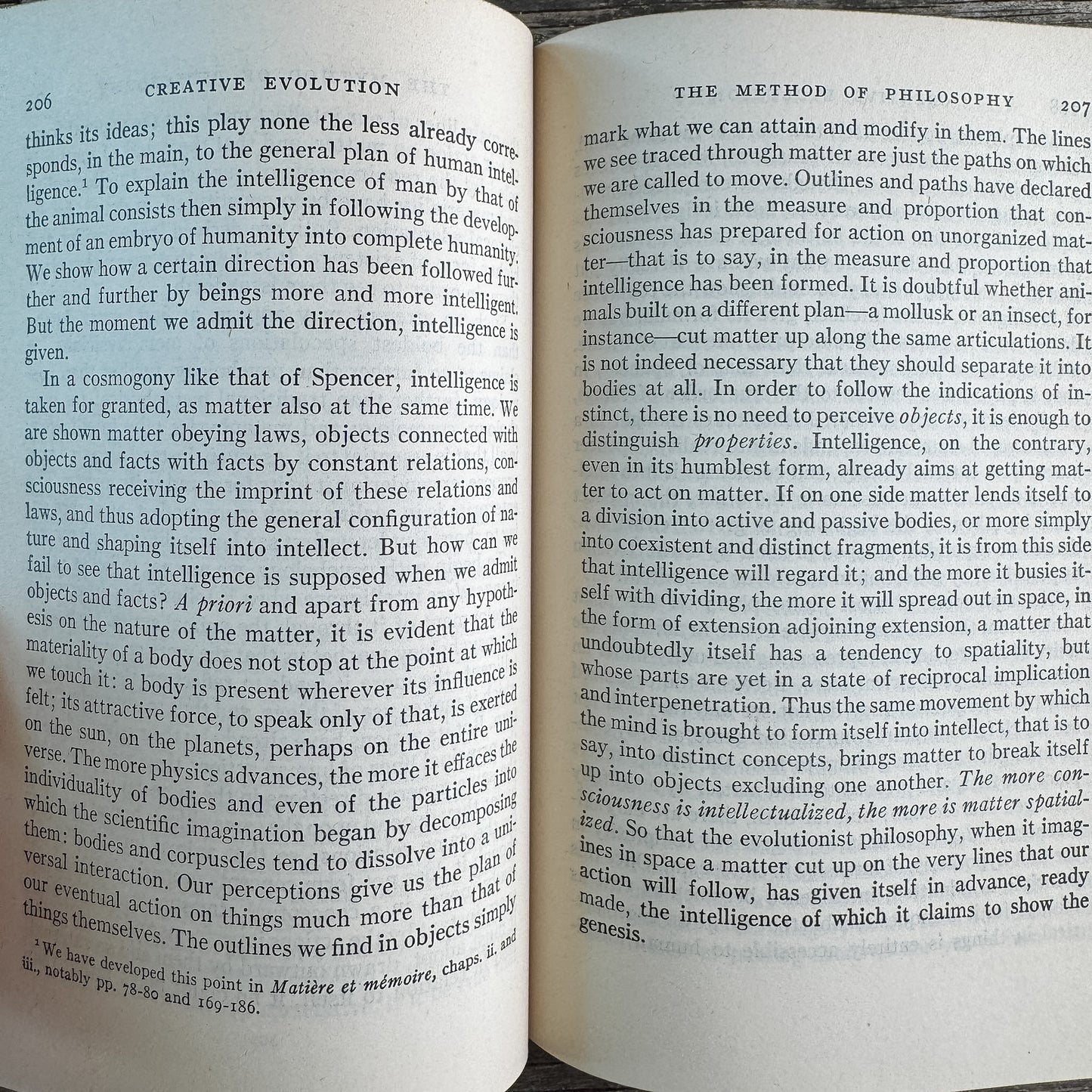 Creative Evolution, Henri Bergson, 1944, Modern Library Edition