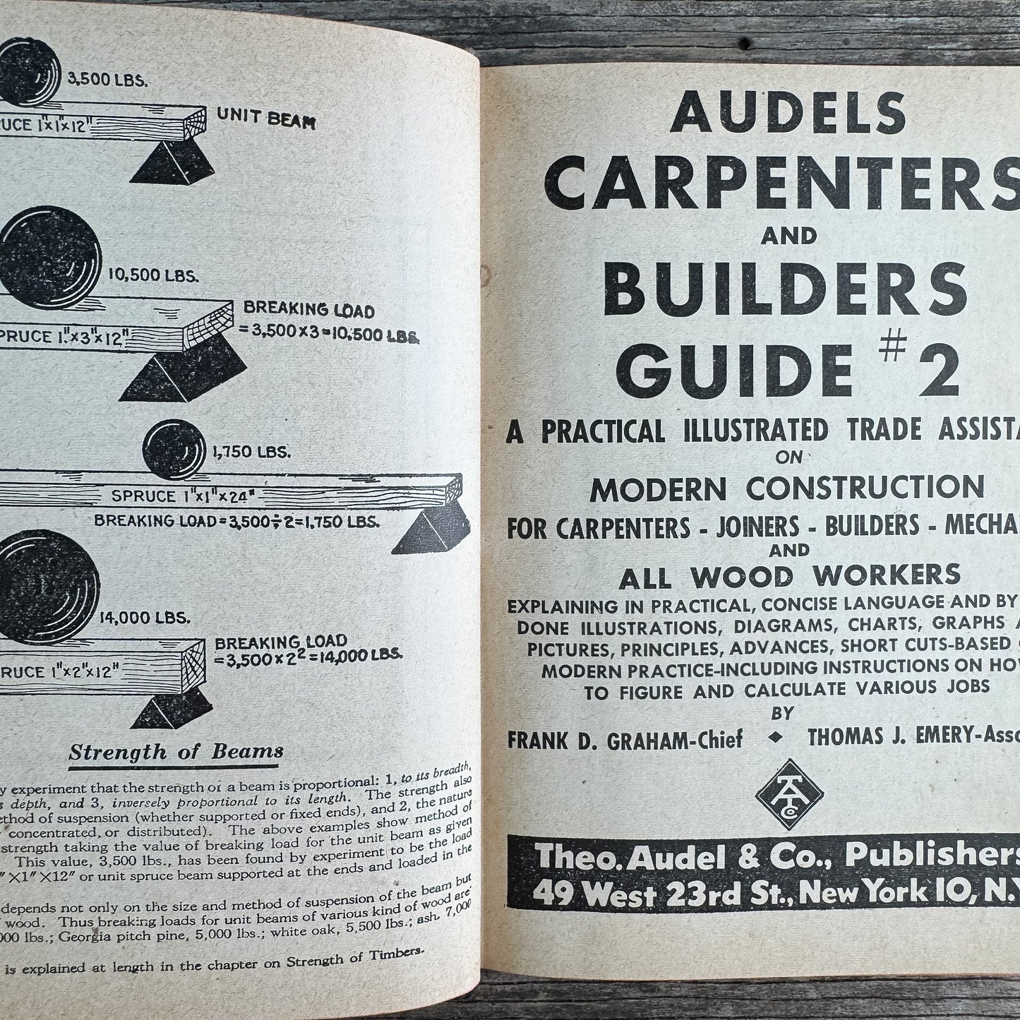 Audels Carpenters and Builders Guide #2, Frank D. Graham and Thomas J. Emery, 1946