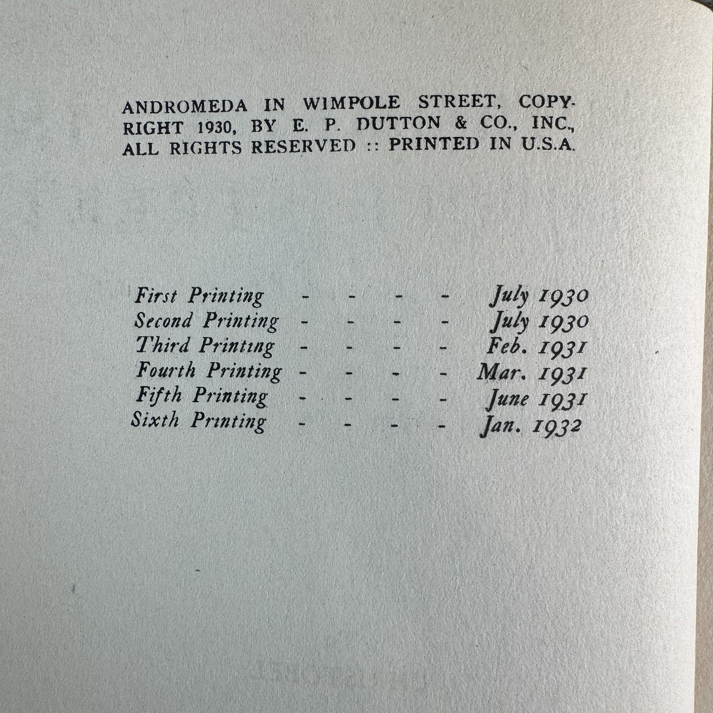 Andromeda in Wimpole Street: The Romance of Elizabeth Barrett Browning, 1932