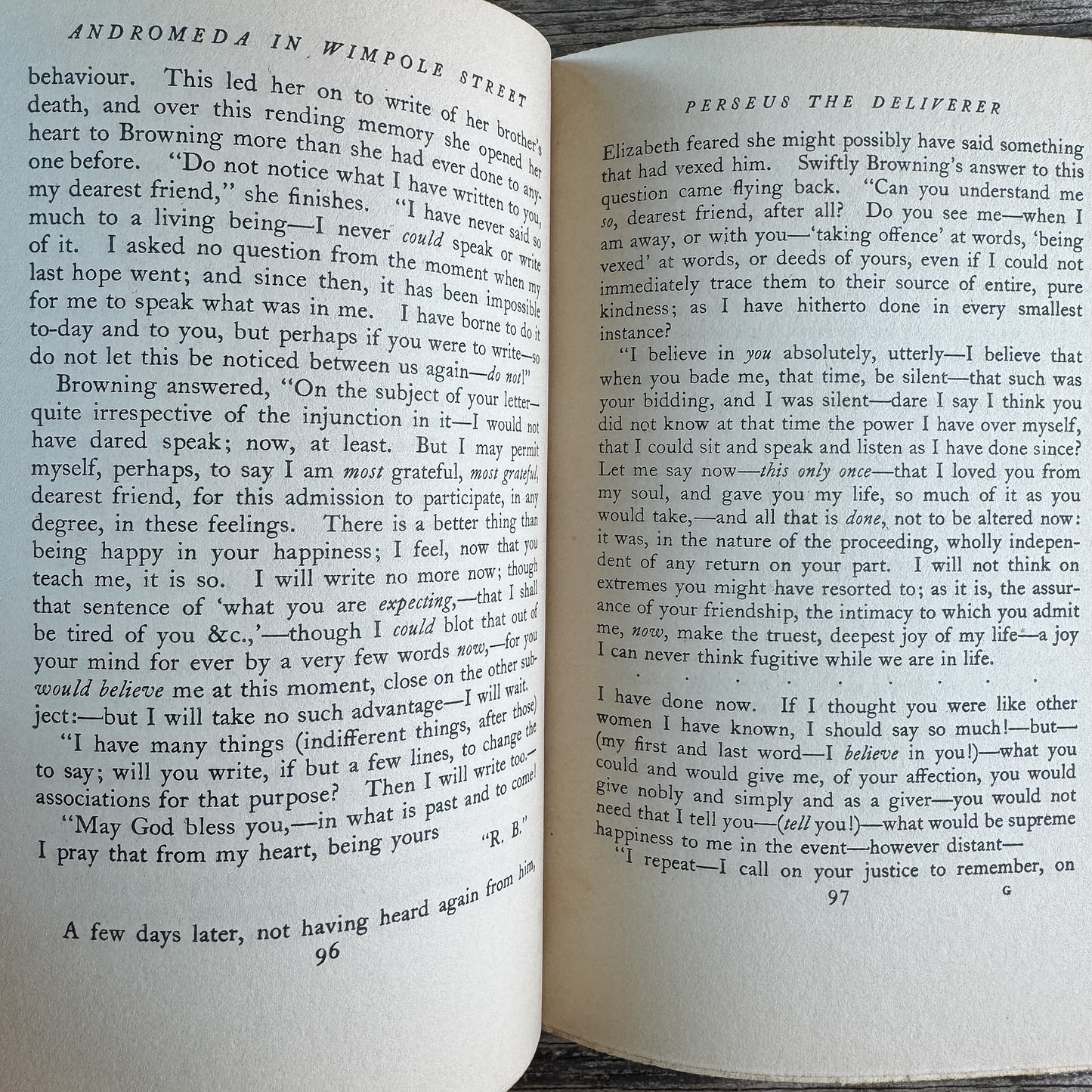 Andromeda in Wimpole Street: The Romance of Elizabeth Barrett Browning, 1932
