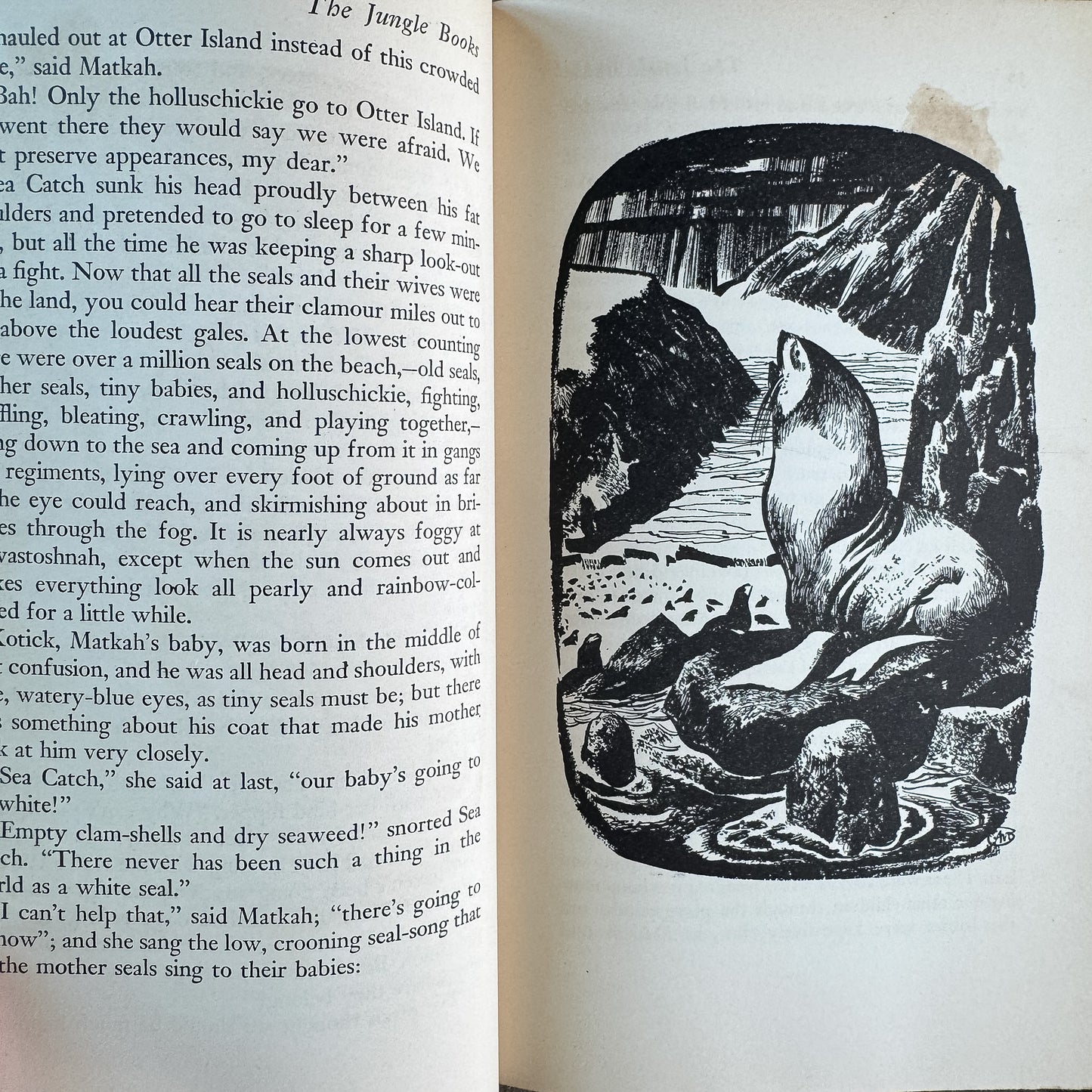 The Jungle Book and The Second Jungle Book, Rudyard Kipling, Two-Volume Set, 1948