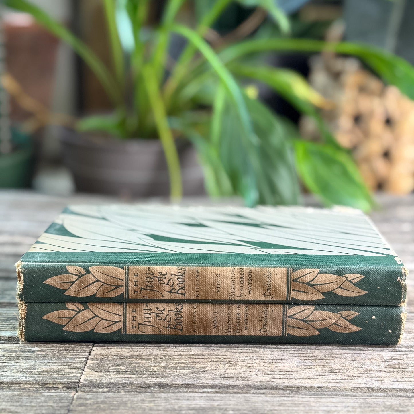 The Jungle Book and The Second Jungle Book, Rudyard Kipling, Two-Volume Set, 1948