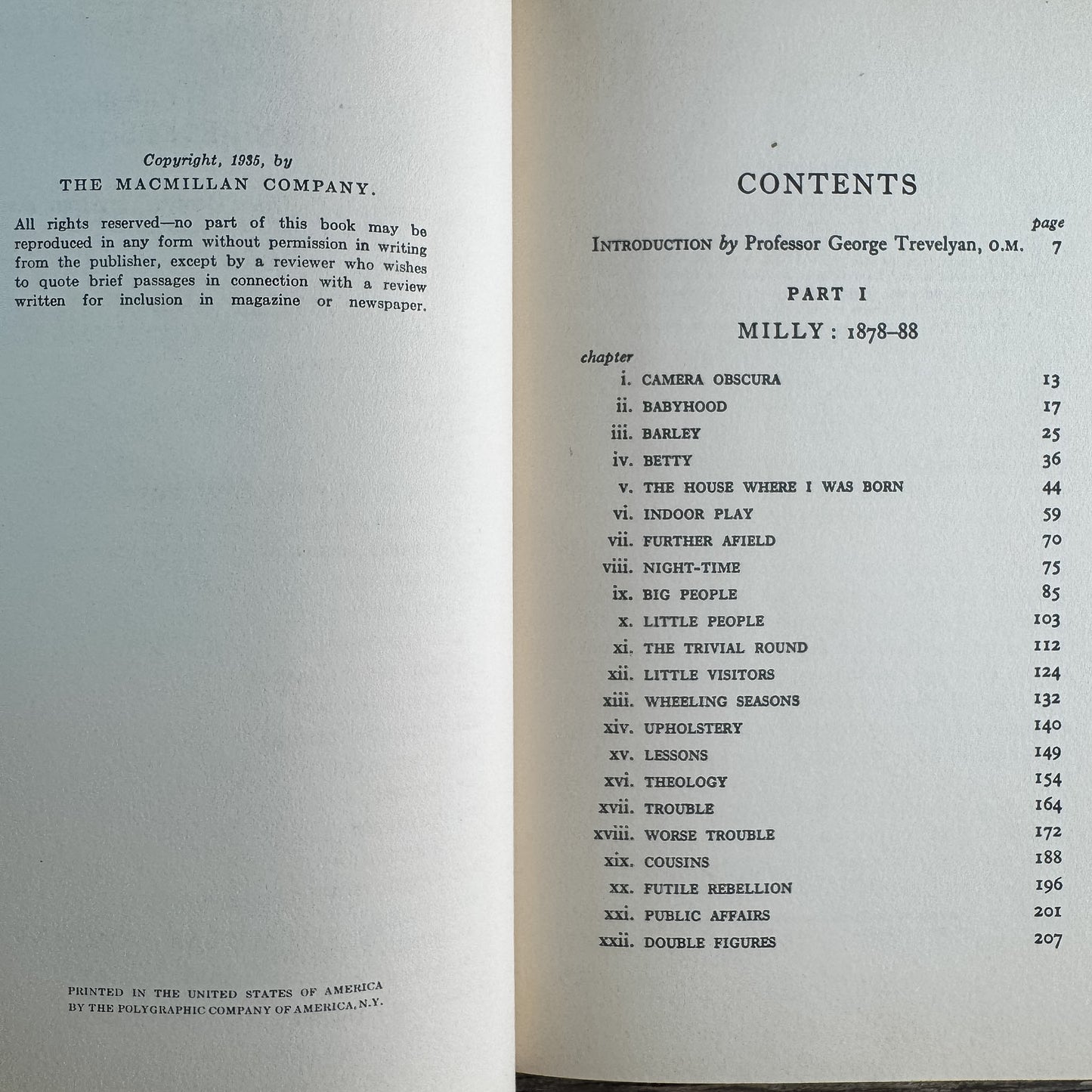 Good-bye for the Present: The Story of Two Childhoods, Eleanor Acland, 1935