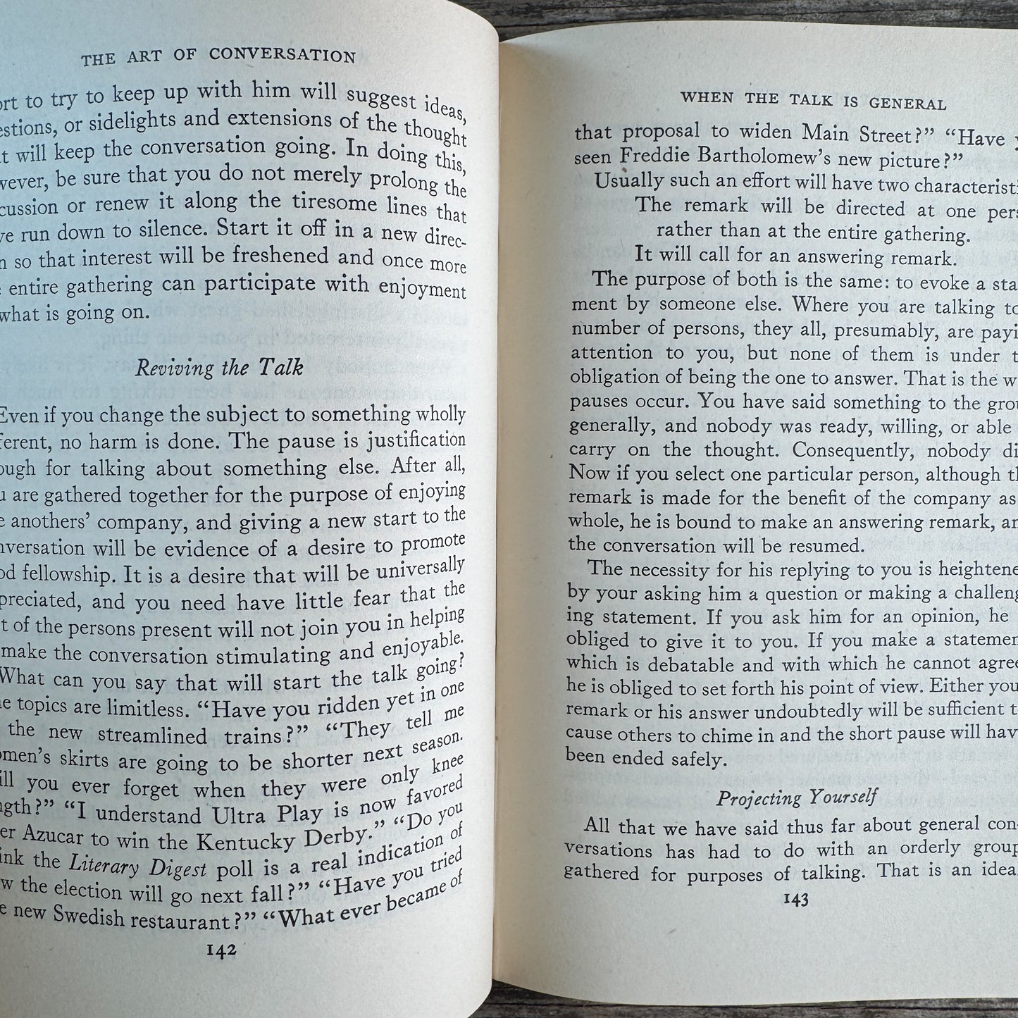 The Art of Conversation, Milton Wright, 1936, Fourteenth Printing