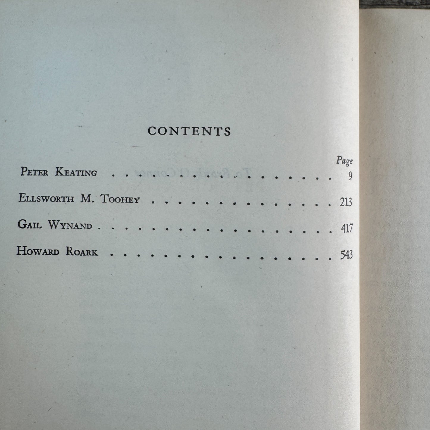 The Fountainhead, Ayn Rand, 1943, The Bobbs-Merrill Company