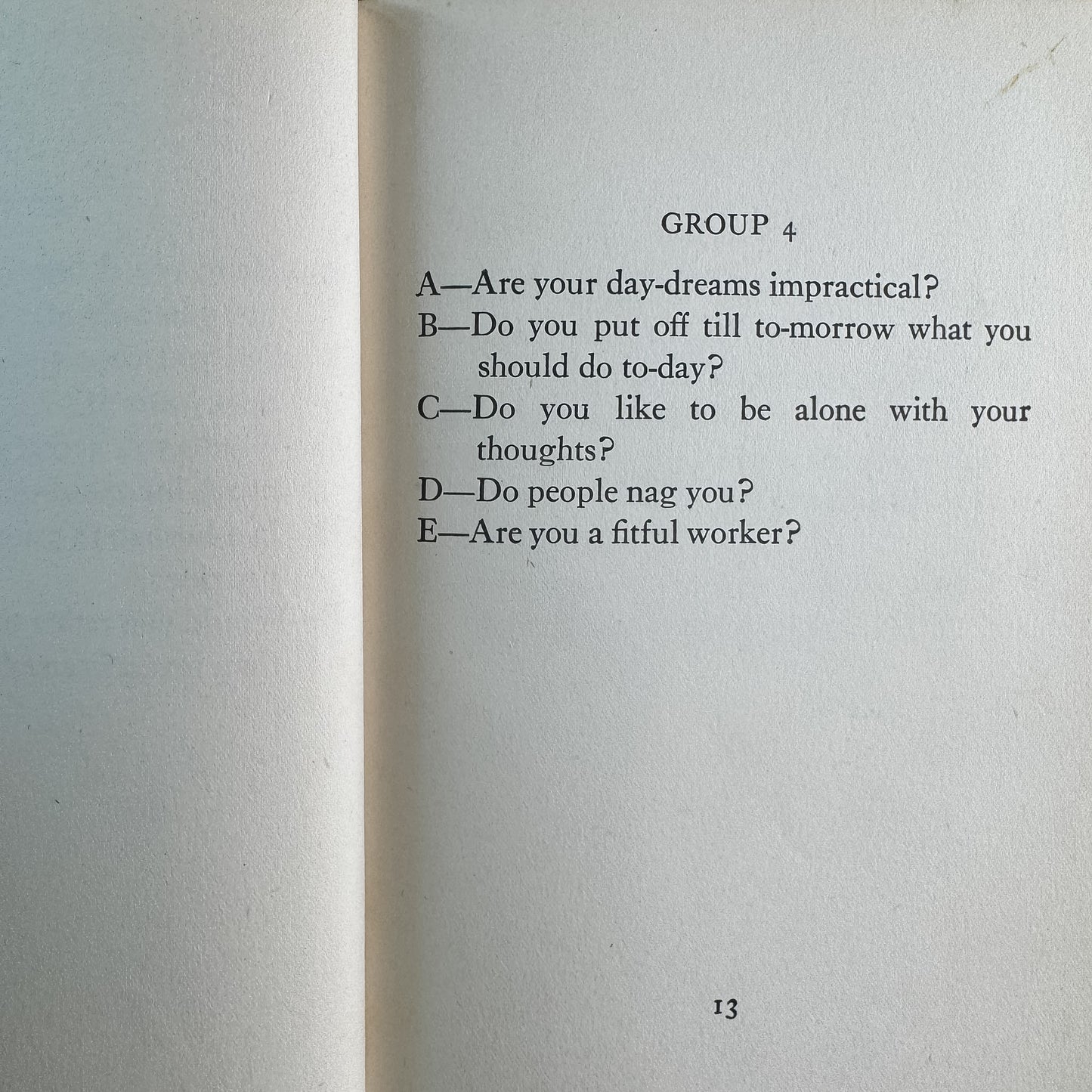I've Got Your Number: A Book of Self-Analysis, 1927