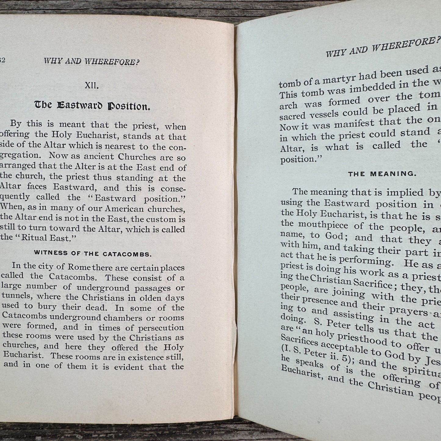 Why and Wherefore: Rituals, Vestments, and Ornaments, Reverend H. Wilson, 1897