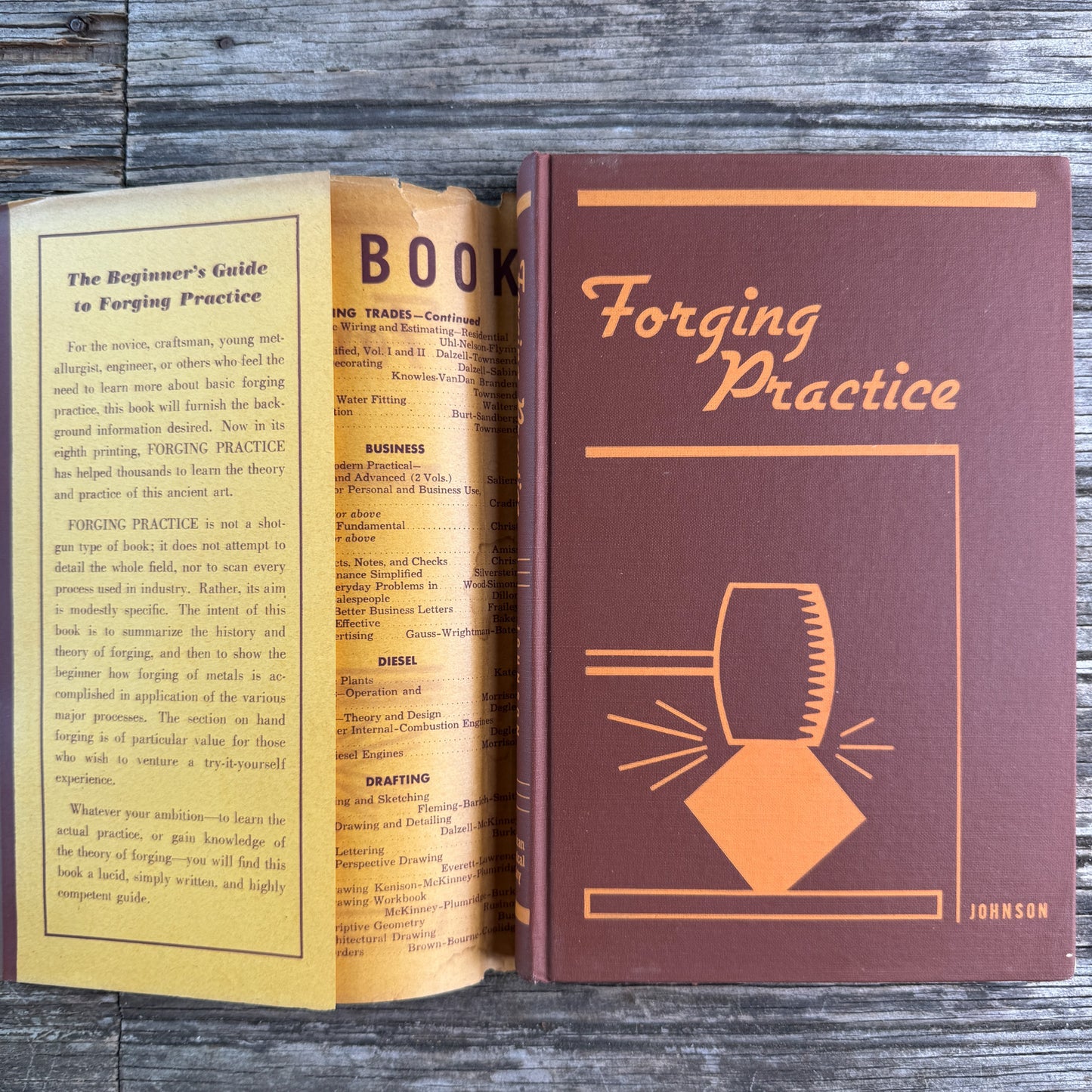 Forging Practice, Karl G. Johnson, 1953, Tenth Printing