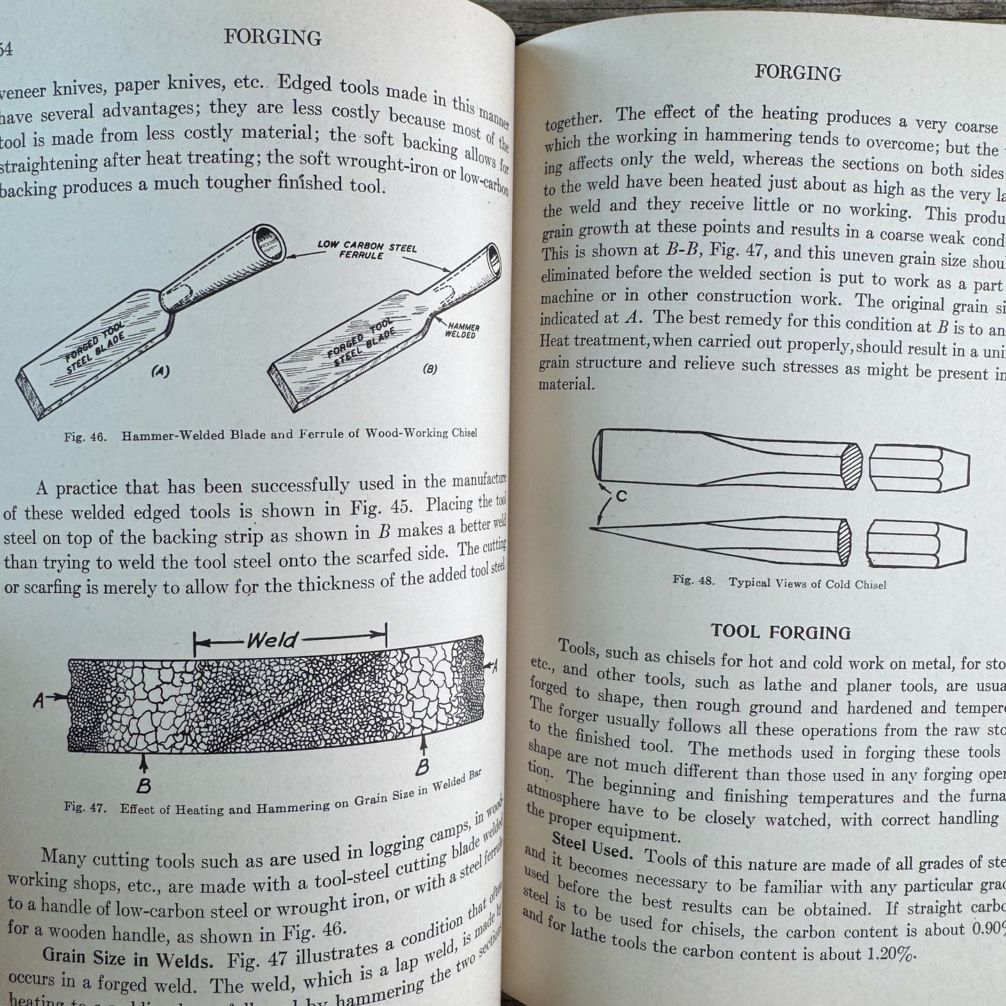 Forging Practice, Karl G. Johnson, 1953, Tenth Printing