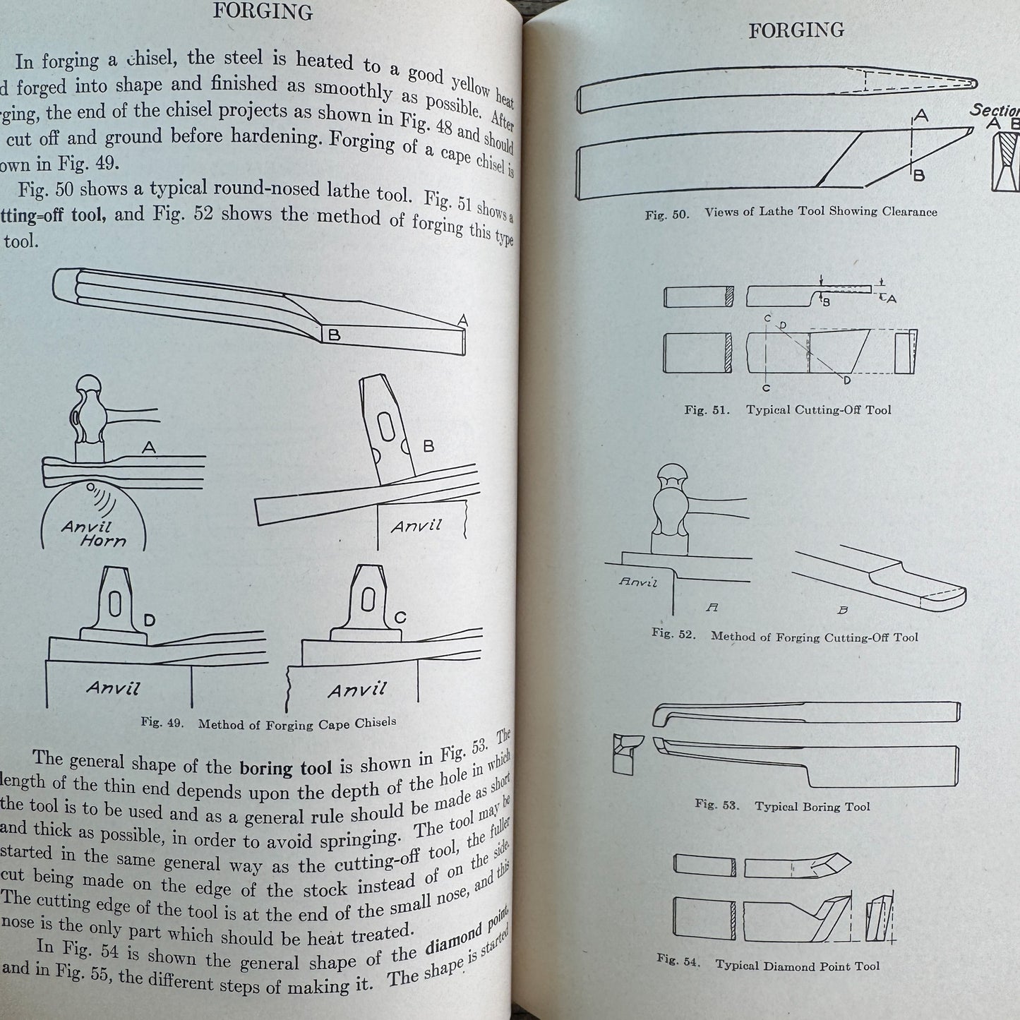 Forging Practice, Karl G. Johnson, 1953, Tenth Printing