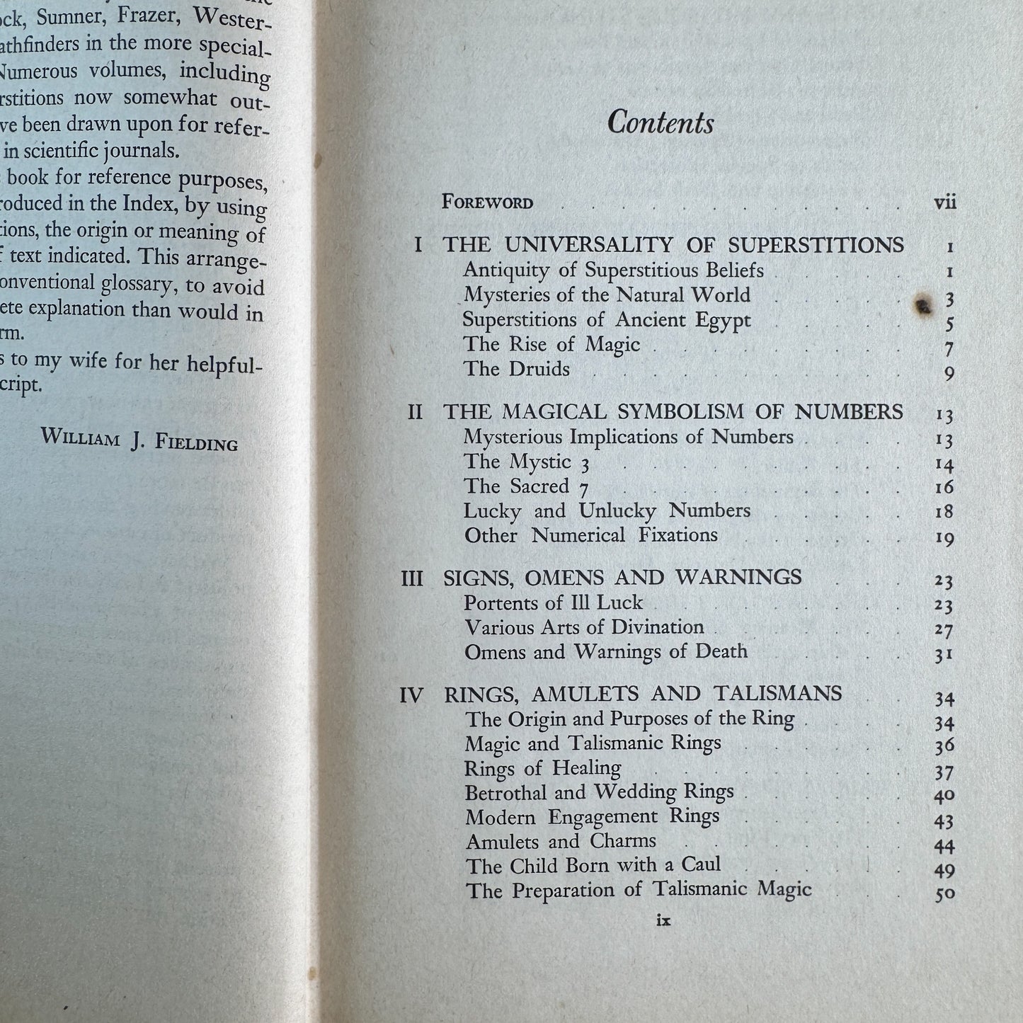 Strange Superstitions and Magical Practices, William J. Fielding, 1945