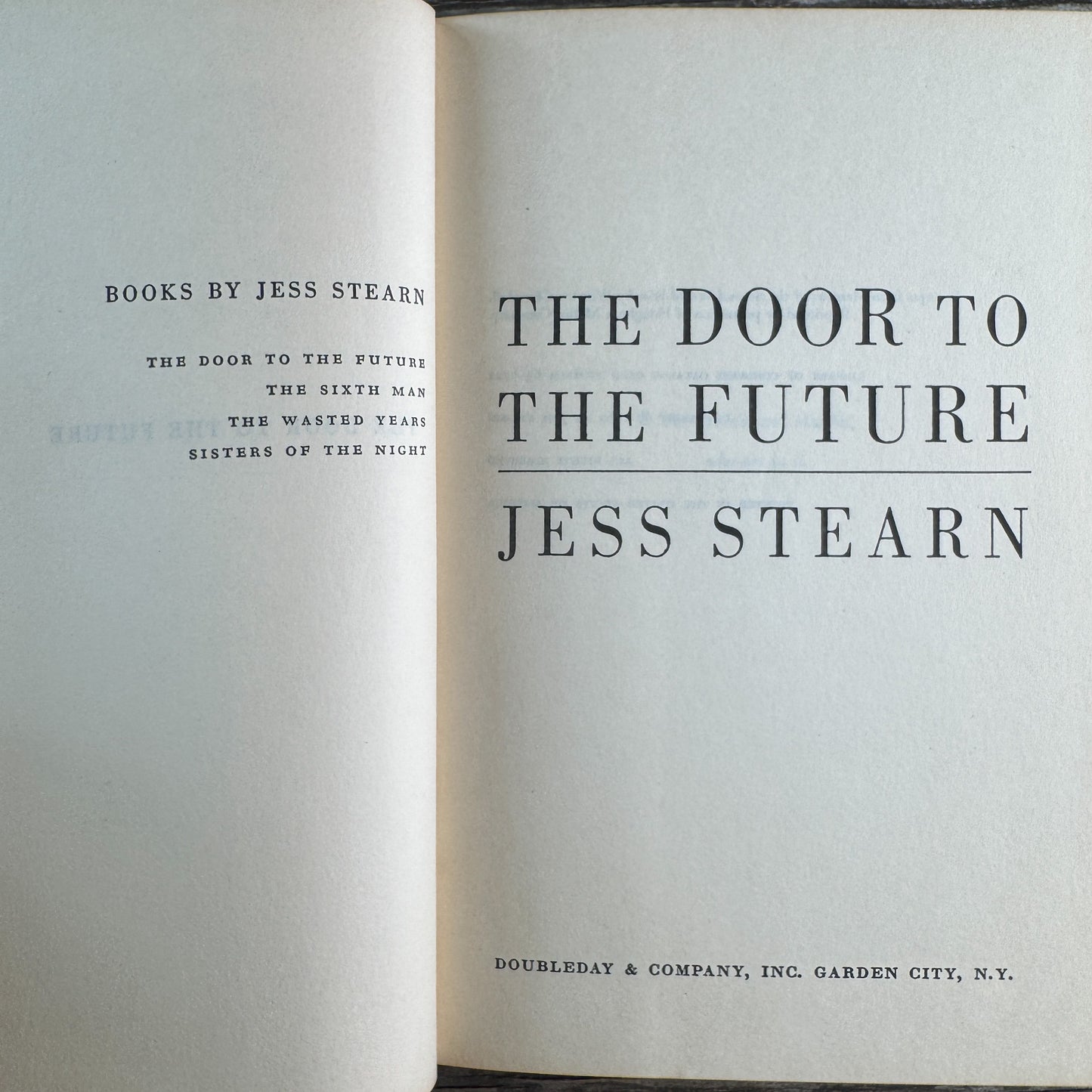 The Door to the Future, Jess Stearn, 1963