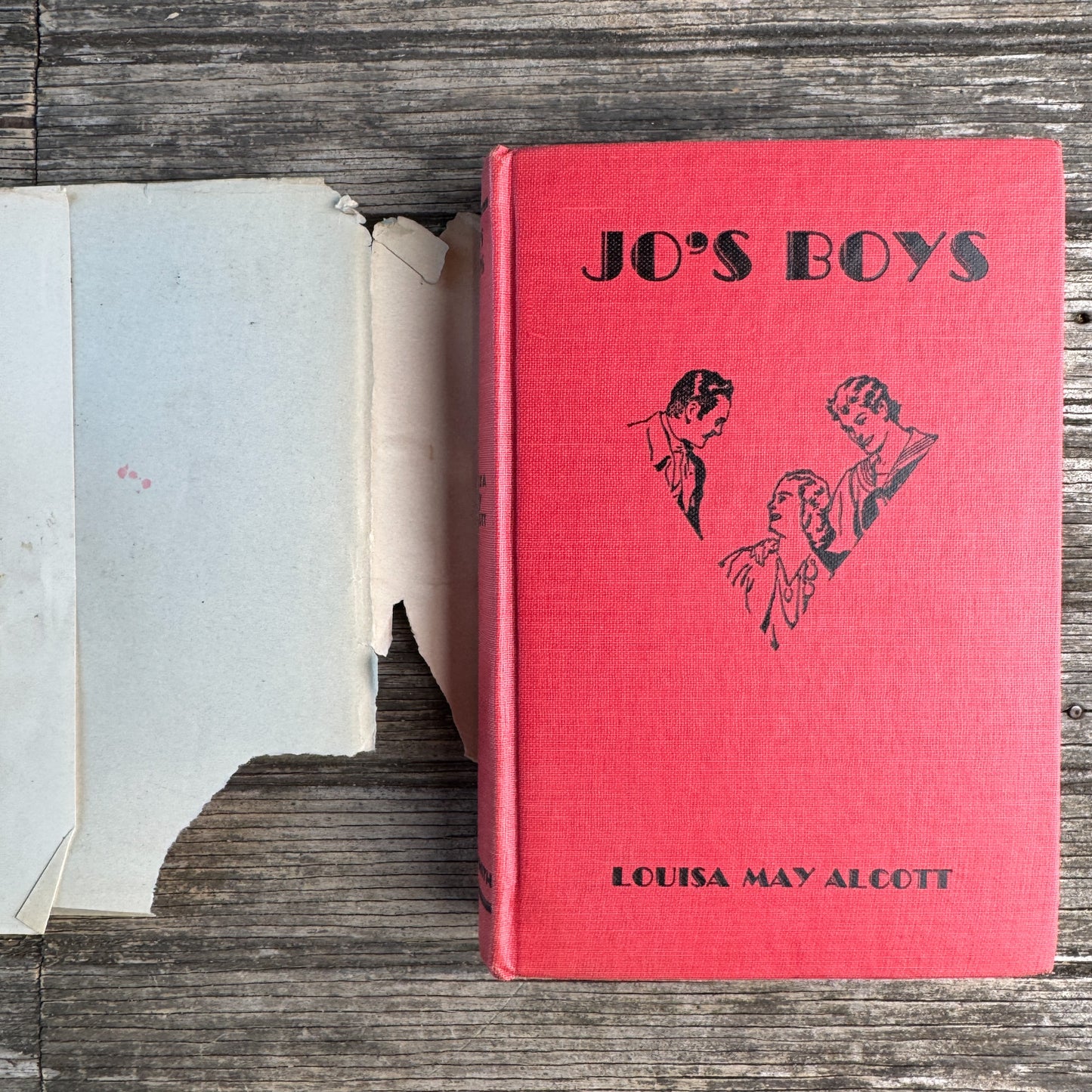 Jo's Boys and Little Men, Louisa May Alcott, Vintage Hardcover Set