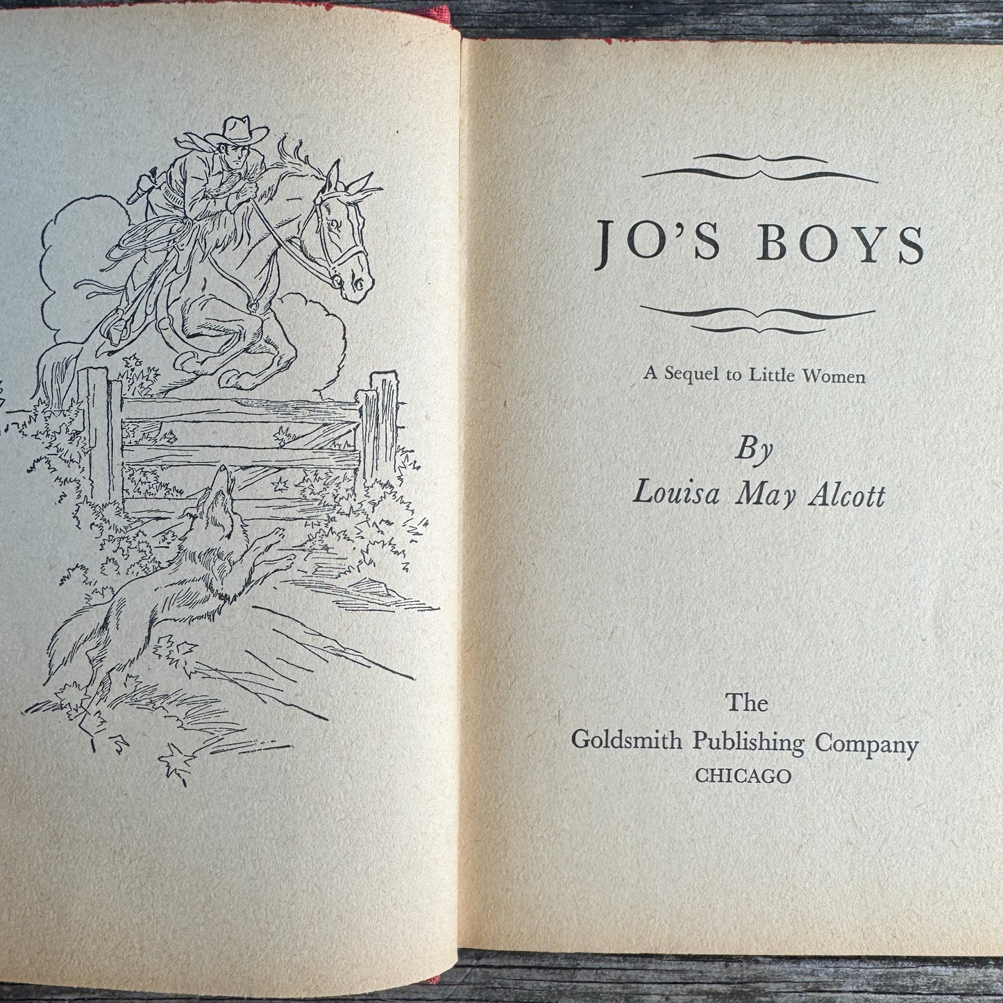 Jo's Boys and Little Men, Louisa May Alcott, Vintage Hardcover Set