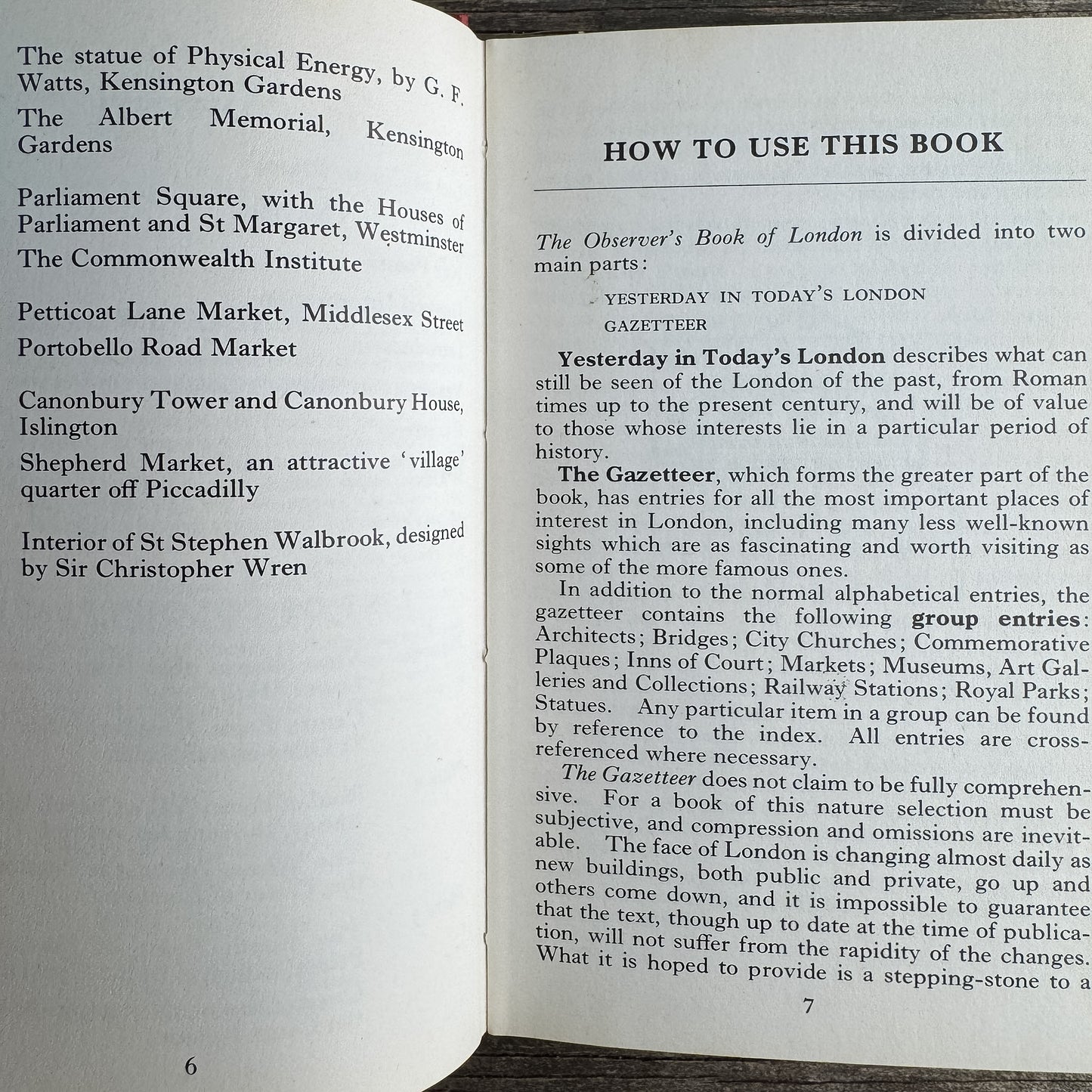 The Observer's Book of London, Geoffrey Palmer and Noel Lloyd, 1973