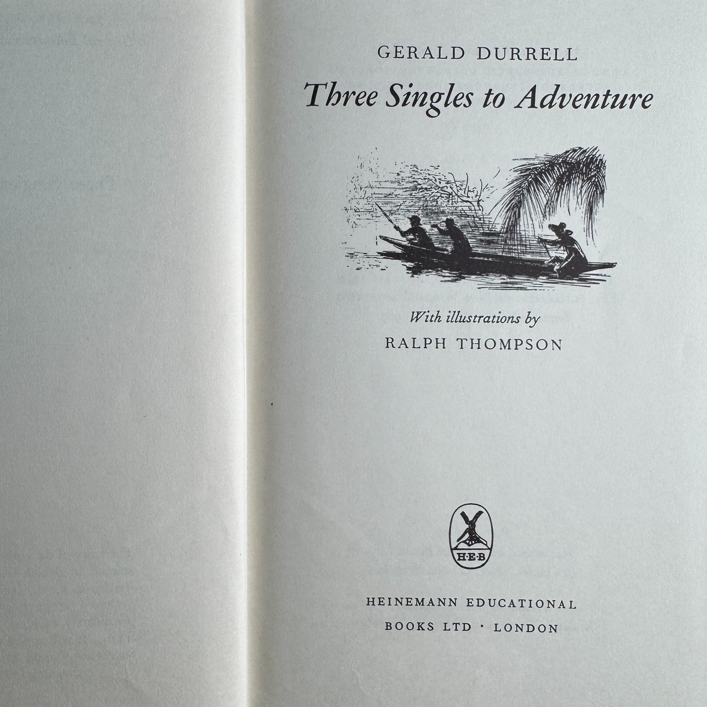 Three Singles to Adventure, Gerald Durrell, 1969