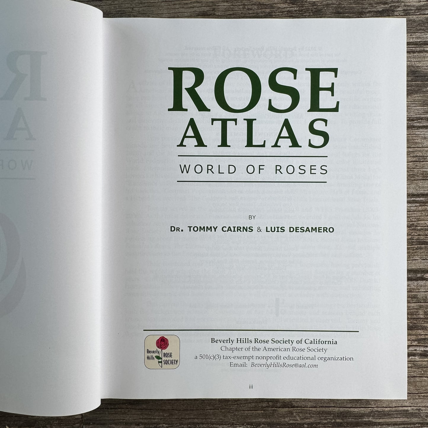 Rose Atlas: World of Roses, Tommy Cairns and Luis Desamero, 2022