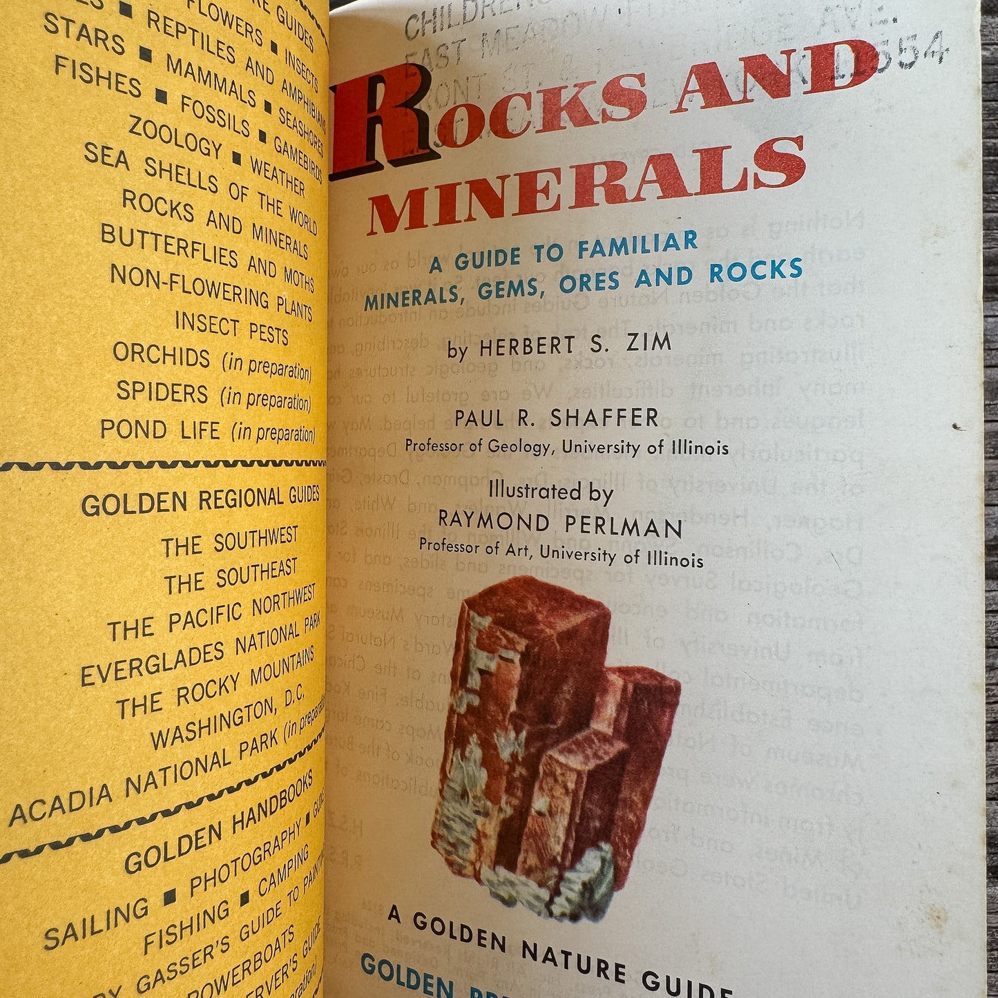 Rocks and Minerals, A Golden Guide, 1957